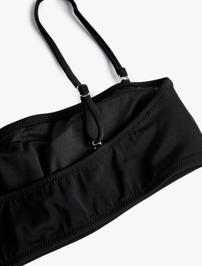  Straplez Bikini Üstü Çıkarılabilir İnce Askılı