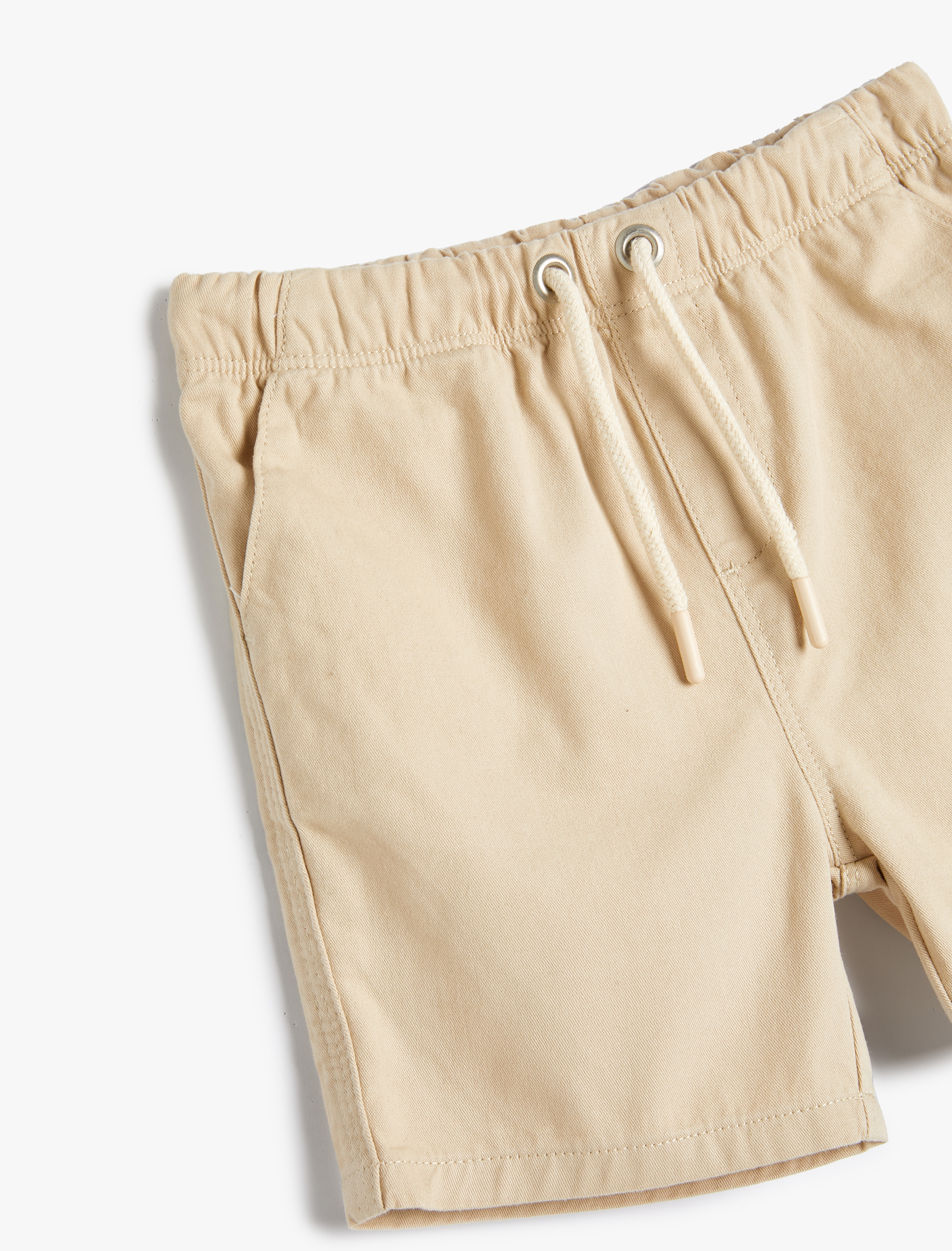 Erkek Bebek Basic Şort Beli Bağlamalı Pamuklu