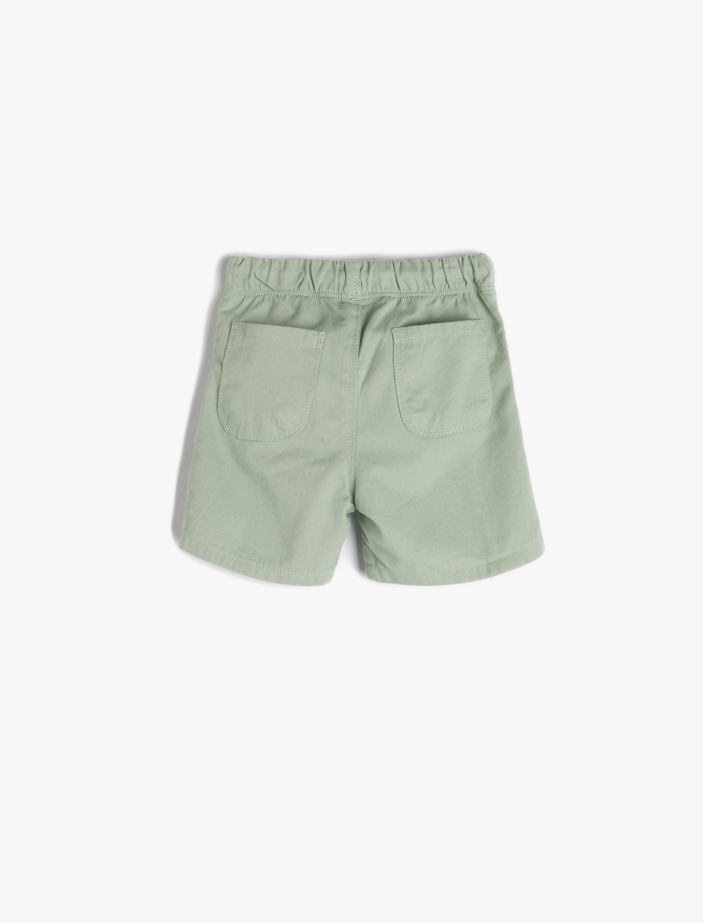  Erkek Bebek Basic Şort Beli Bağlamalı Pamuklu