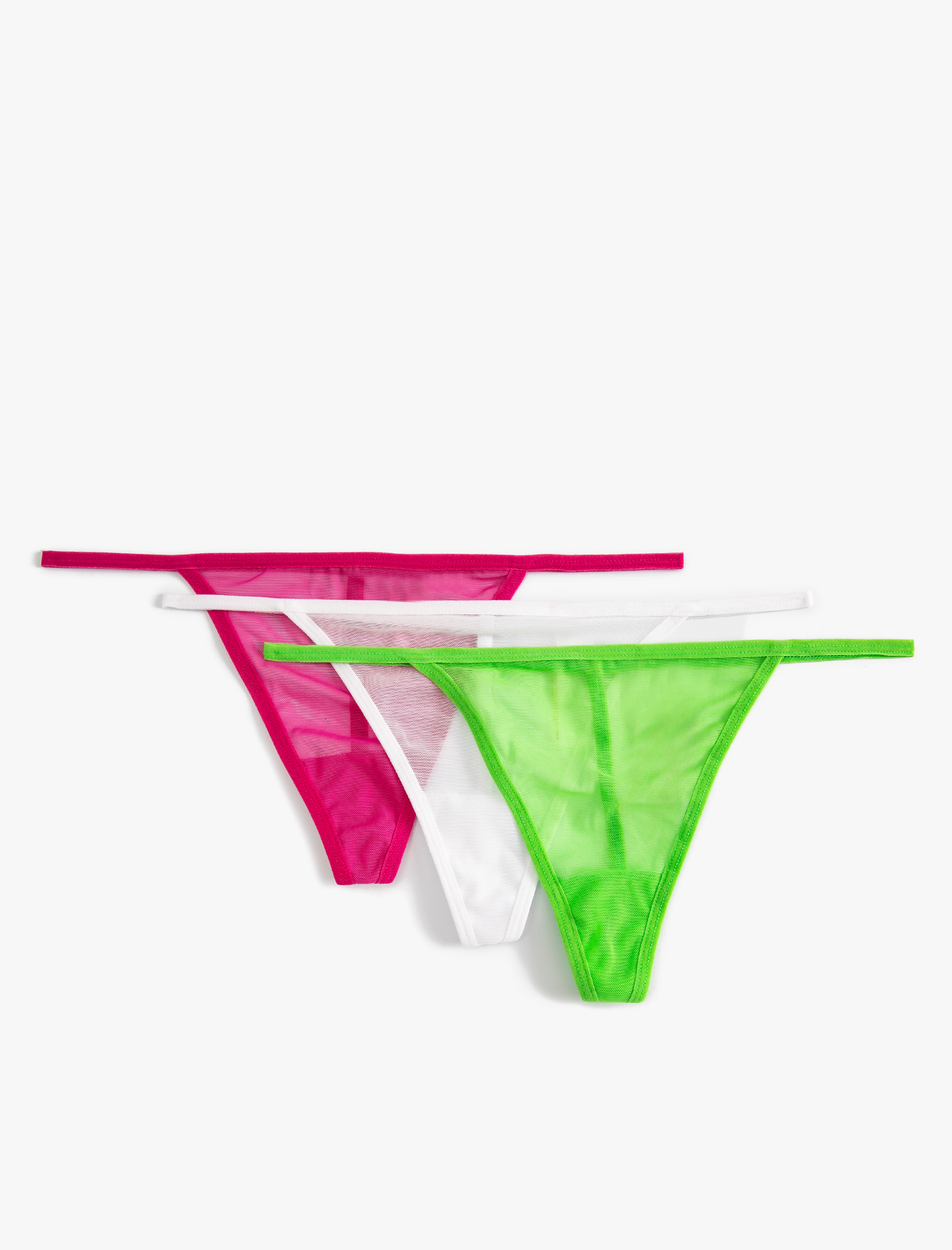   String Külot 3'lü Paket Tül