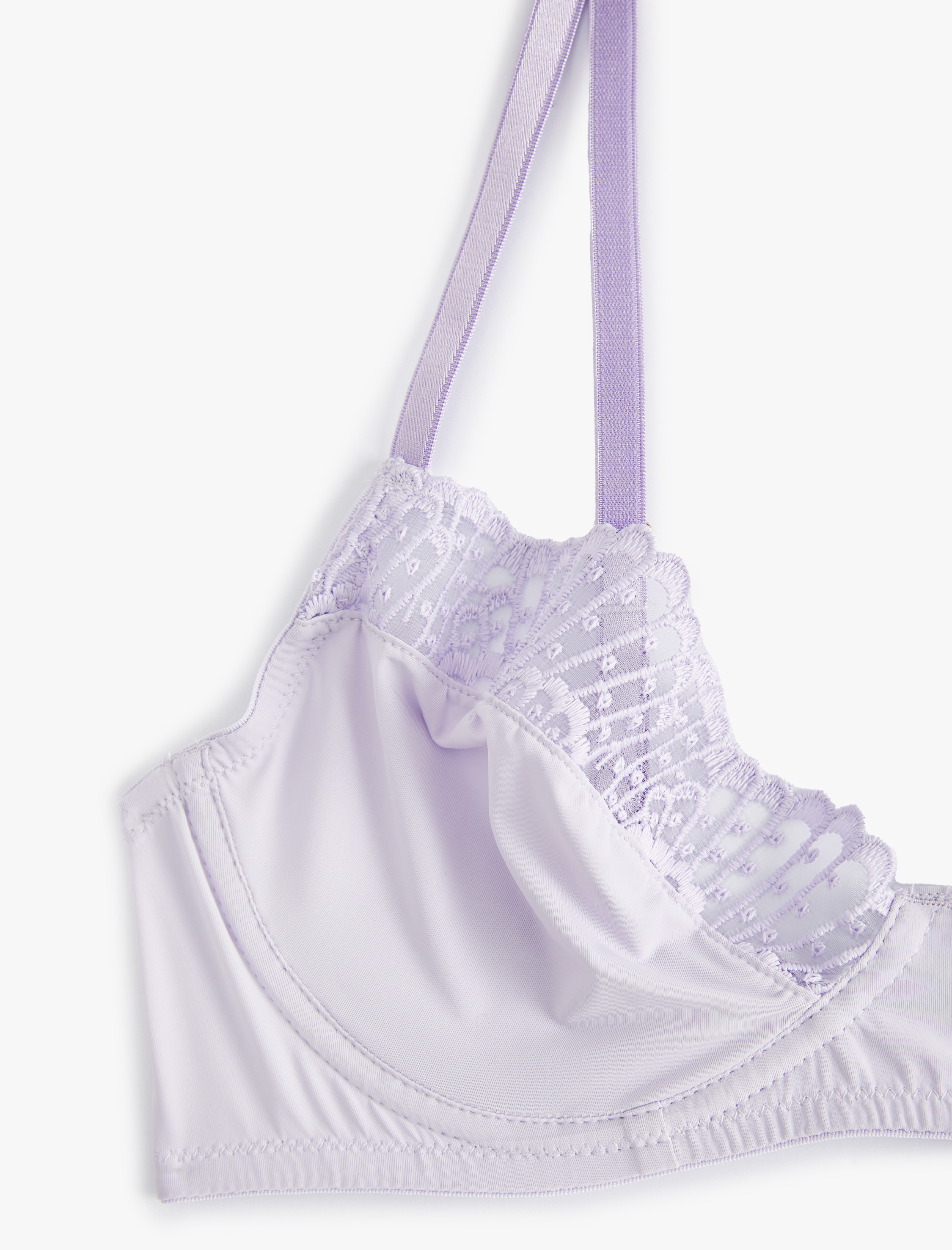   Dantelli Balenli Sütyen Dolgusuz Kapsız