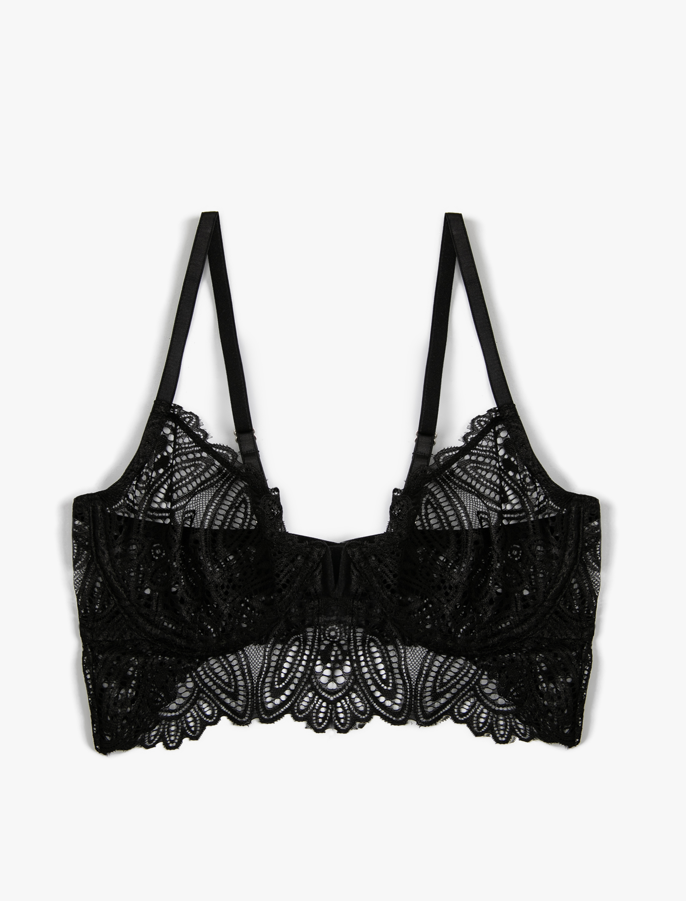   Dantelli Sütyen Dolgusuz Balenli Askılı