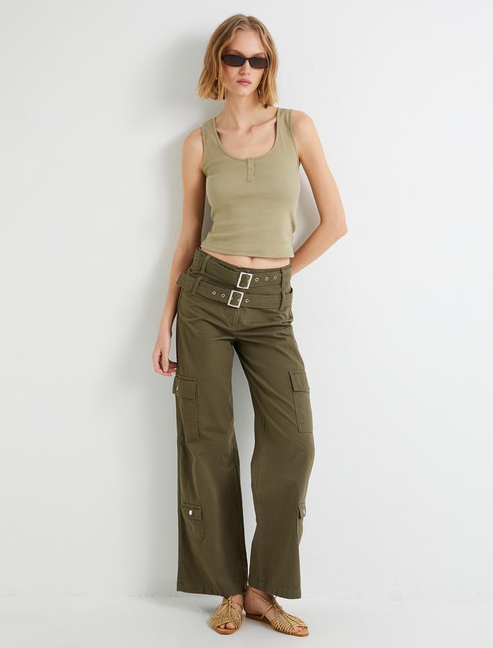  Fitilli Atlet U Yaka Kalın Askılı Çıtçıt Düğmeli Pamuklu