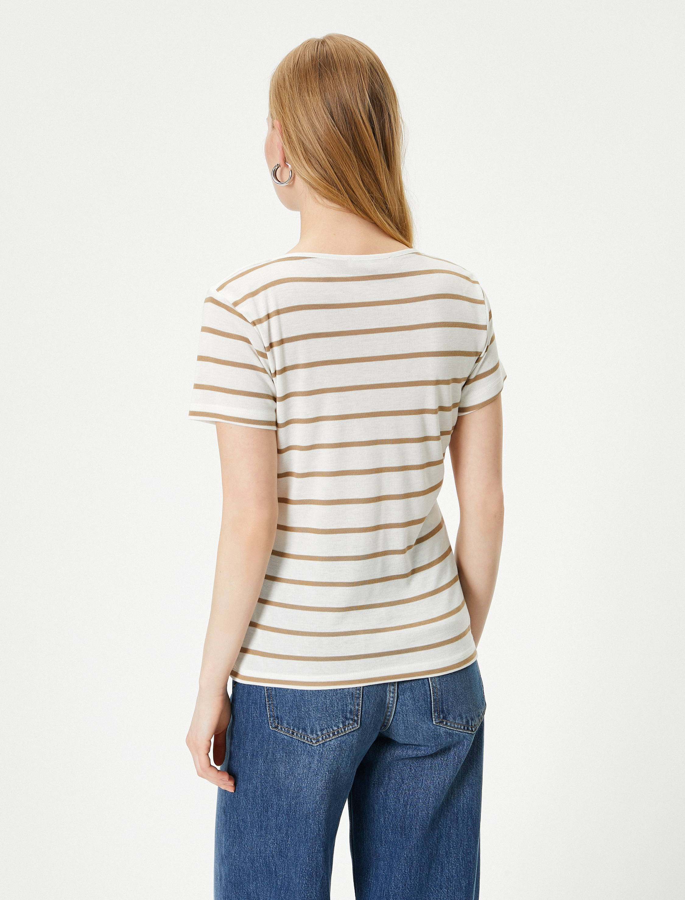   Basic Tişört Bisiklet Yaka Kısa Kollu