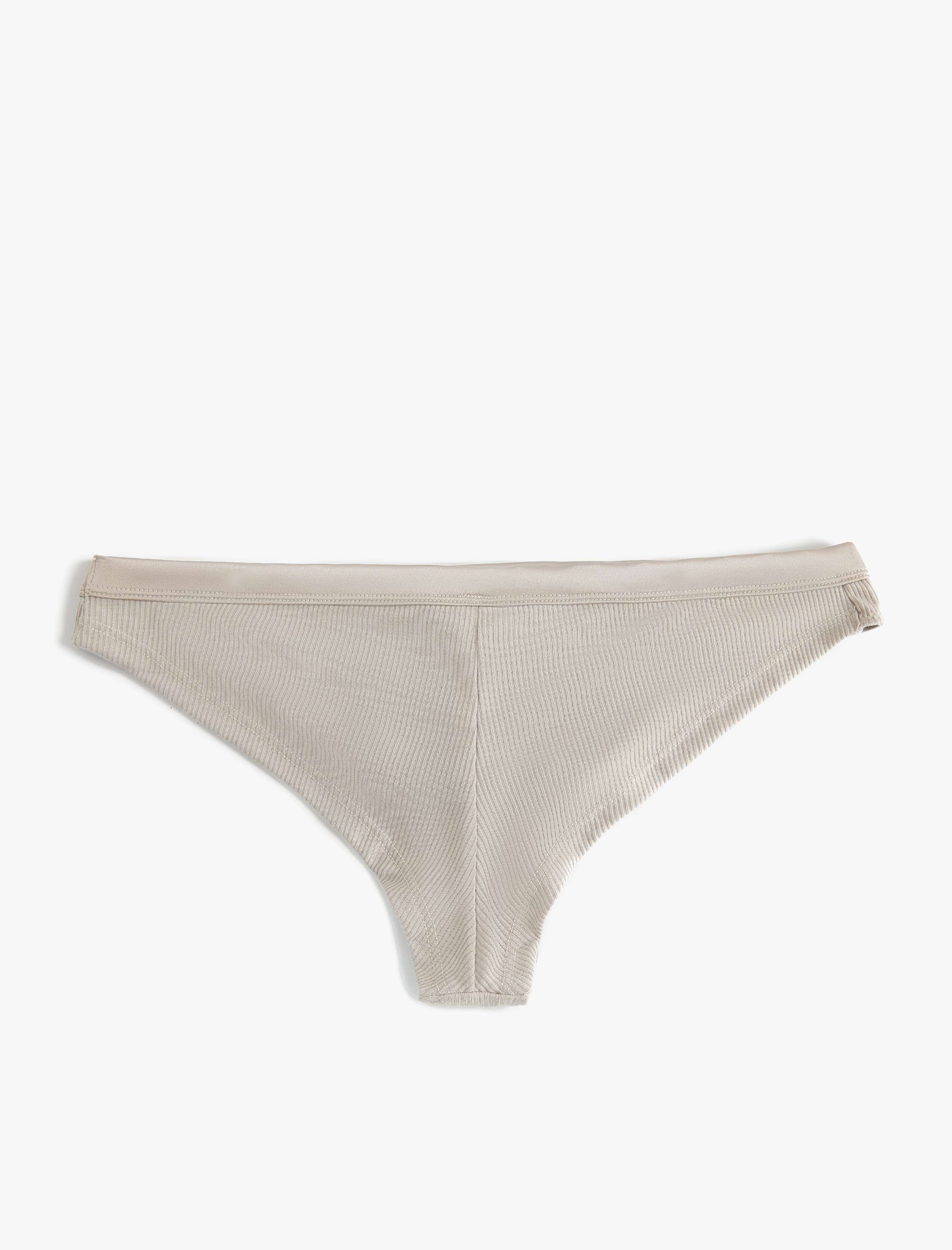 Brief Külot Fitilli Saten Bel Detaylı