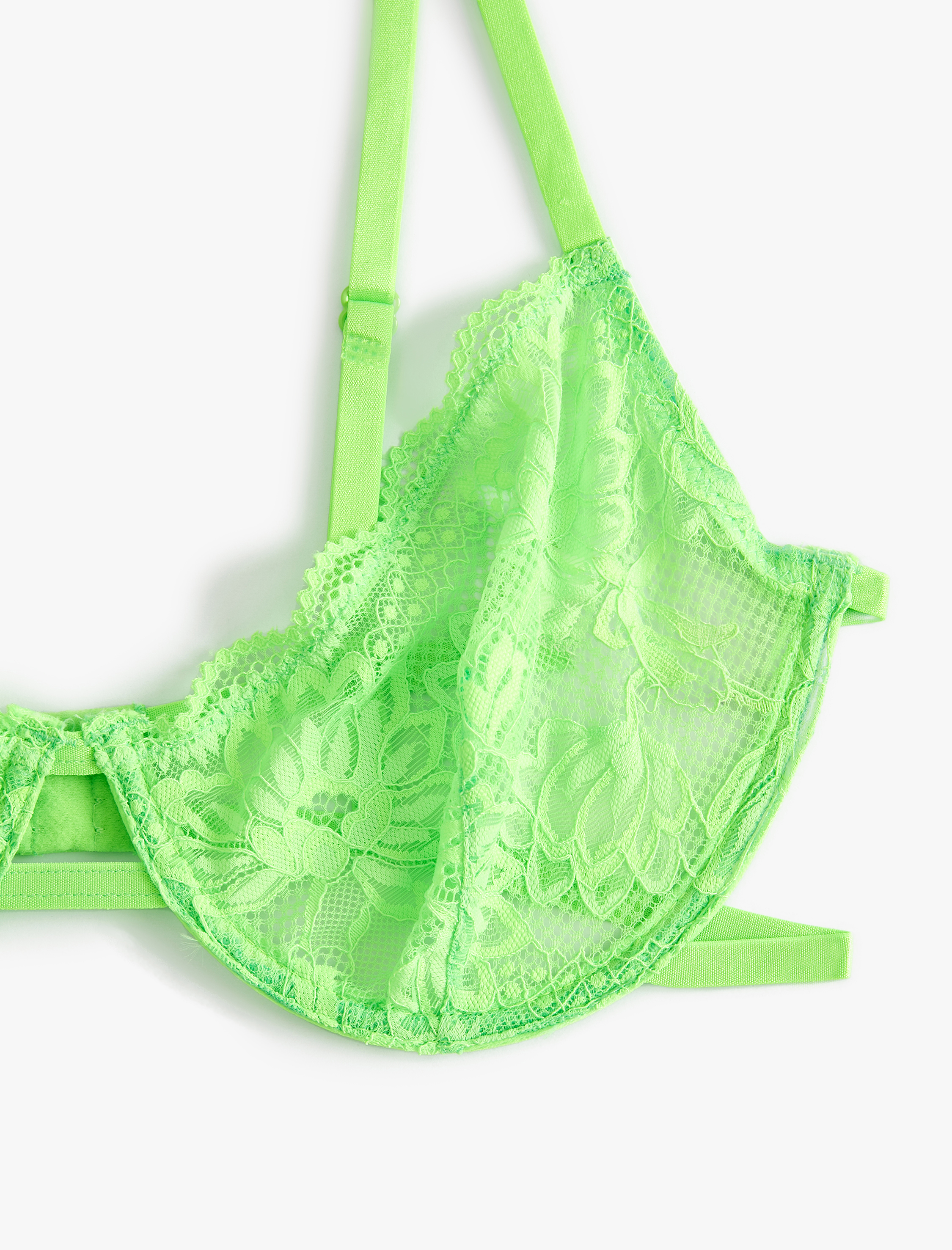   Balenli Dolgusuz Sütyen Dantelli