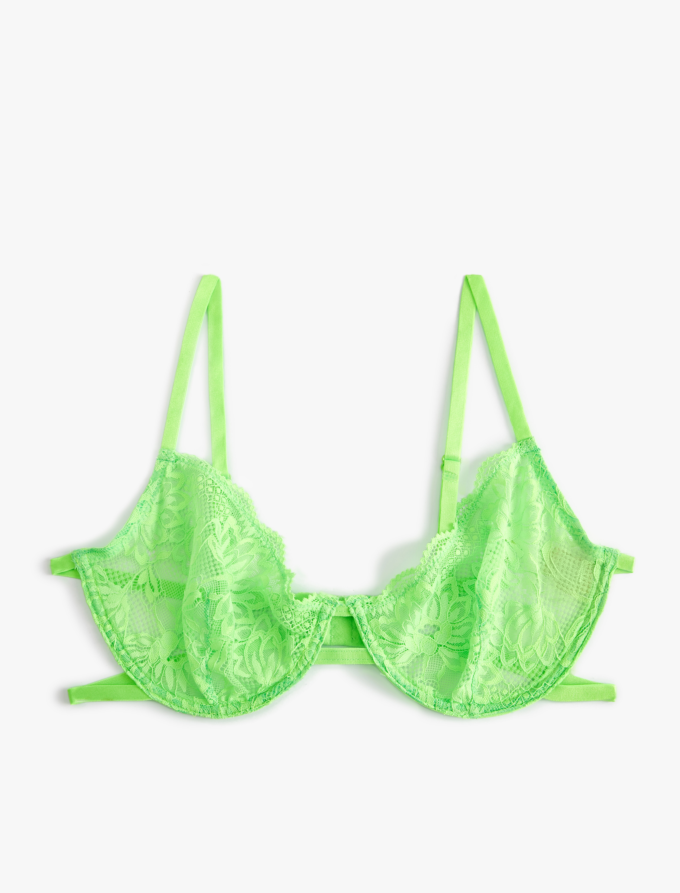   Balenli Dolgusuz Sütyen Dantelli