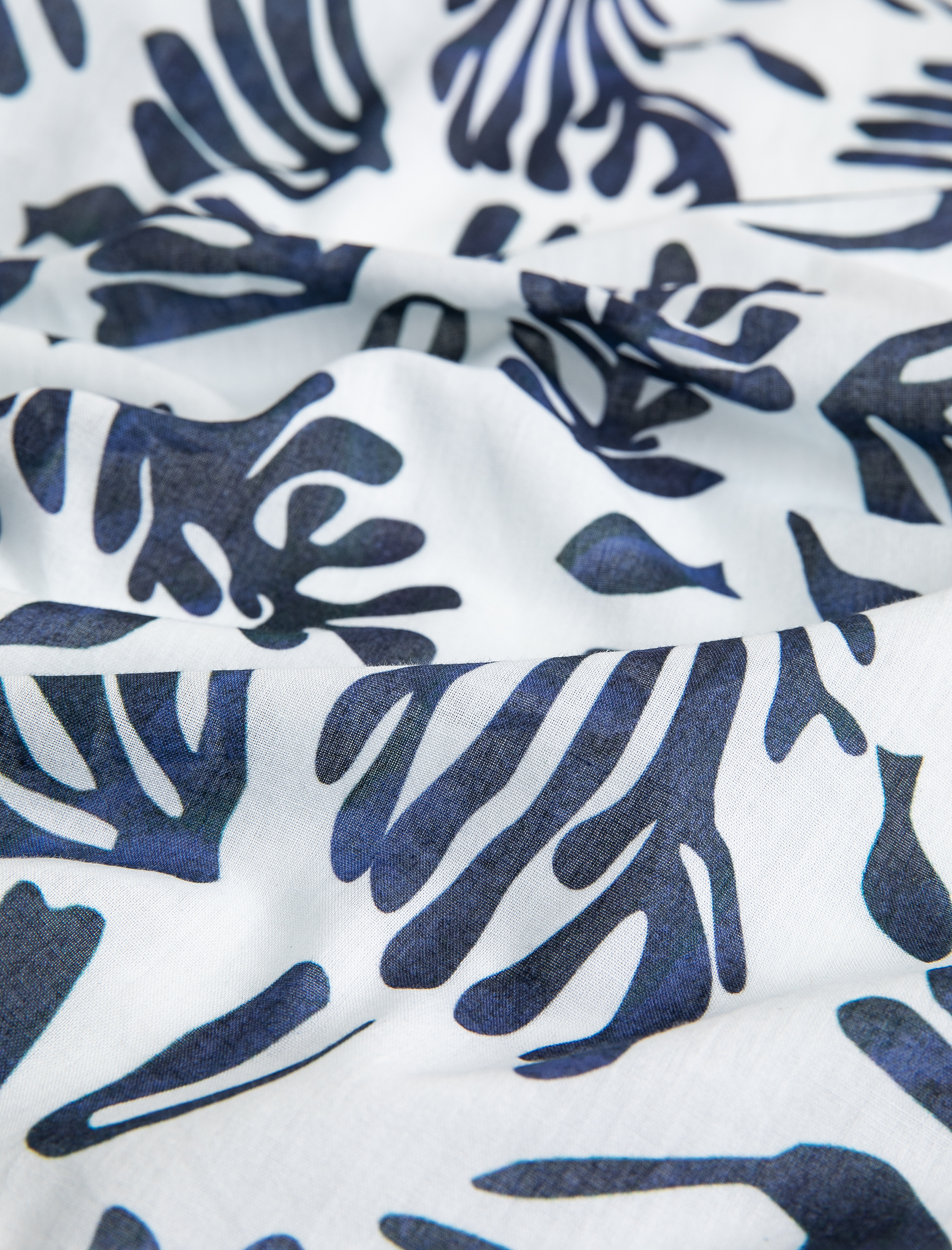  Kadın Desenli Fular Organik Pamuklu