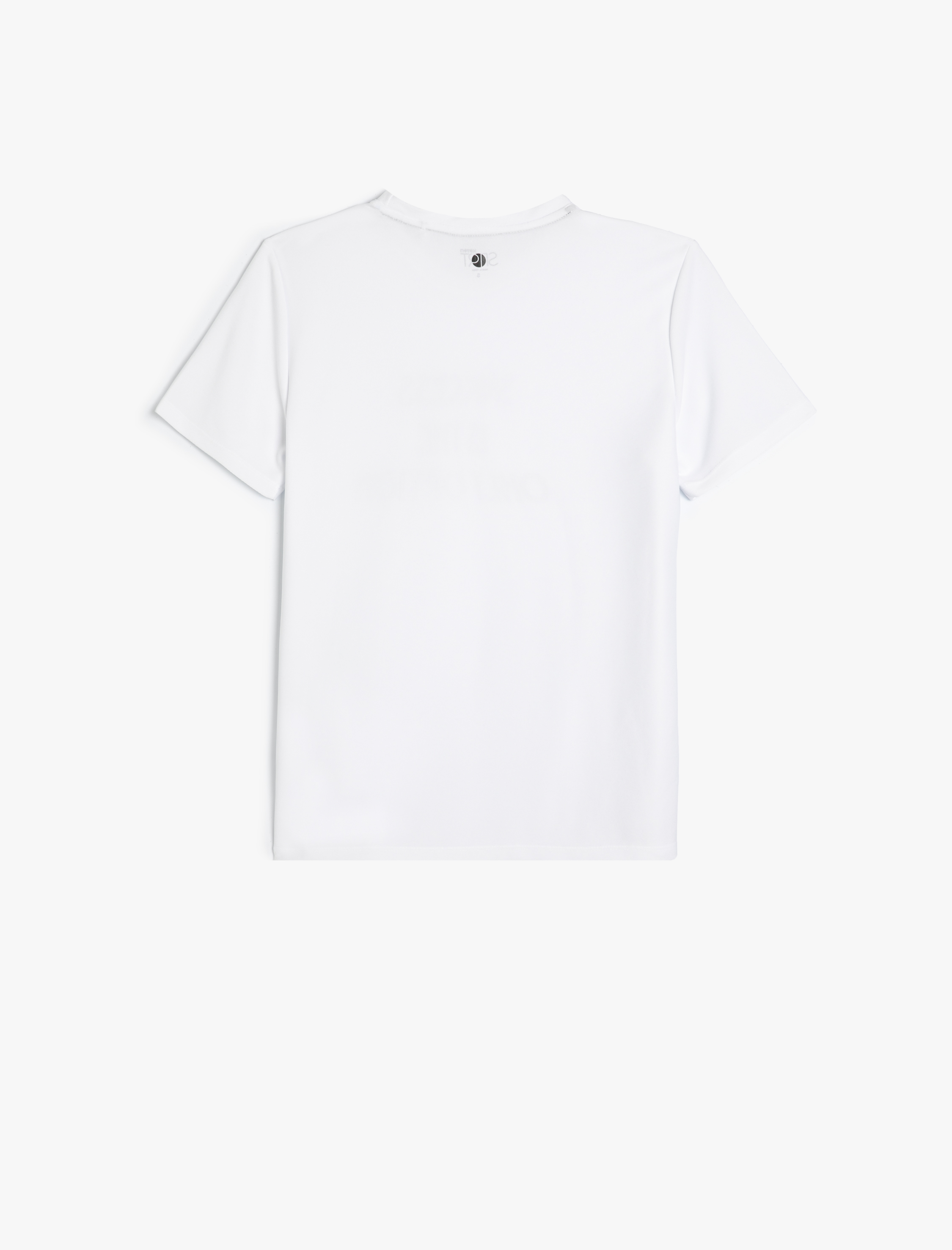   Spor Tişört Slogan Baskılı Kısa Kollu Bisiklet Yaka