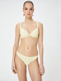 Koton X Sibil Çetinkaya - Basic Bikini Altı İşleme Detaylı Normal Bel