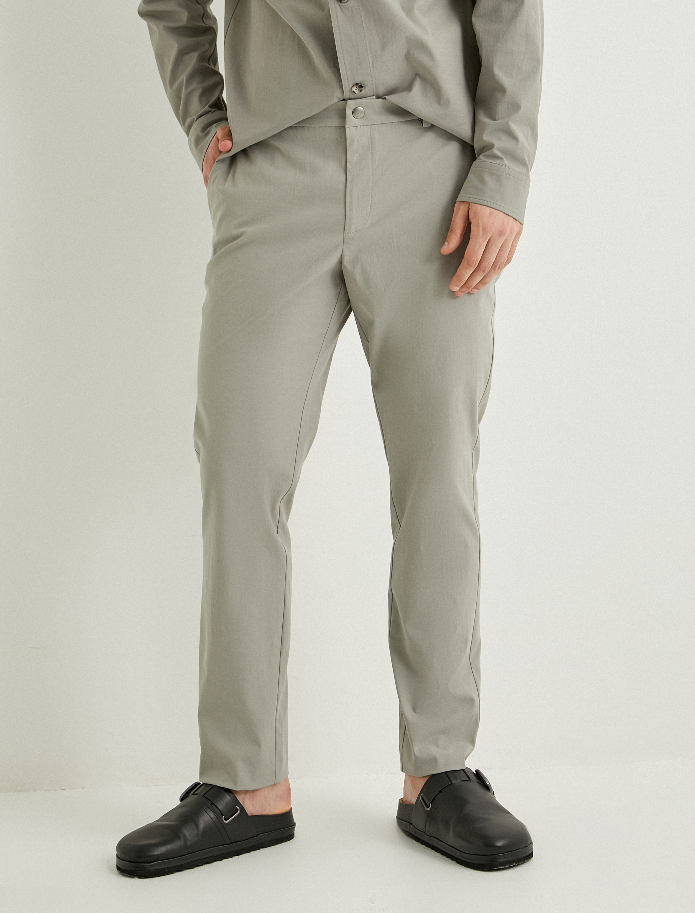   Kumaş Pantolon Düğmeli Chino Cep Detaylı