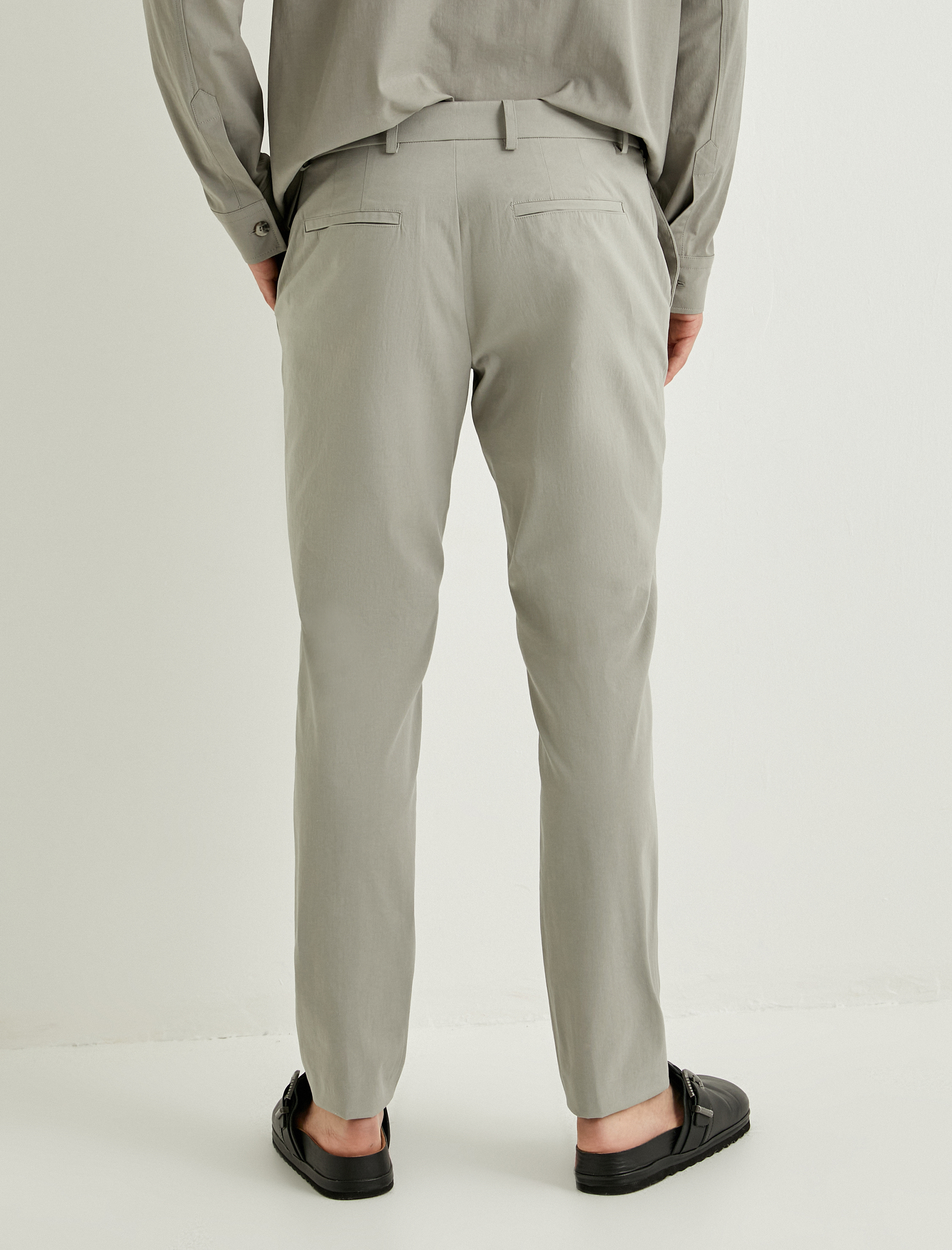   Kumaş Pantolon Düğmeli Chino Cep Detaylı