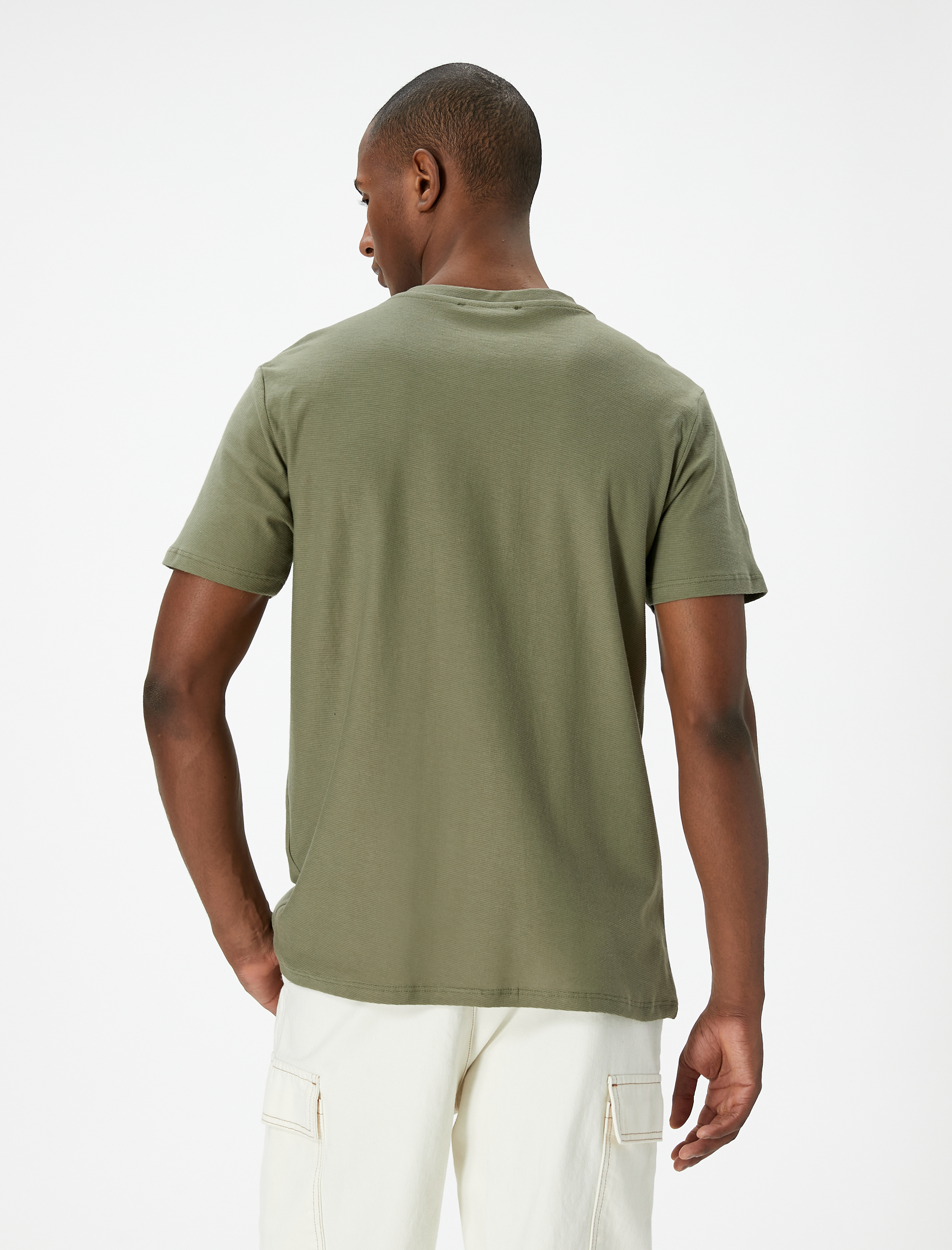   Basic Tişört Slim Fit Bisiklet Yaka Kısa Kollu