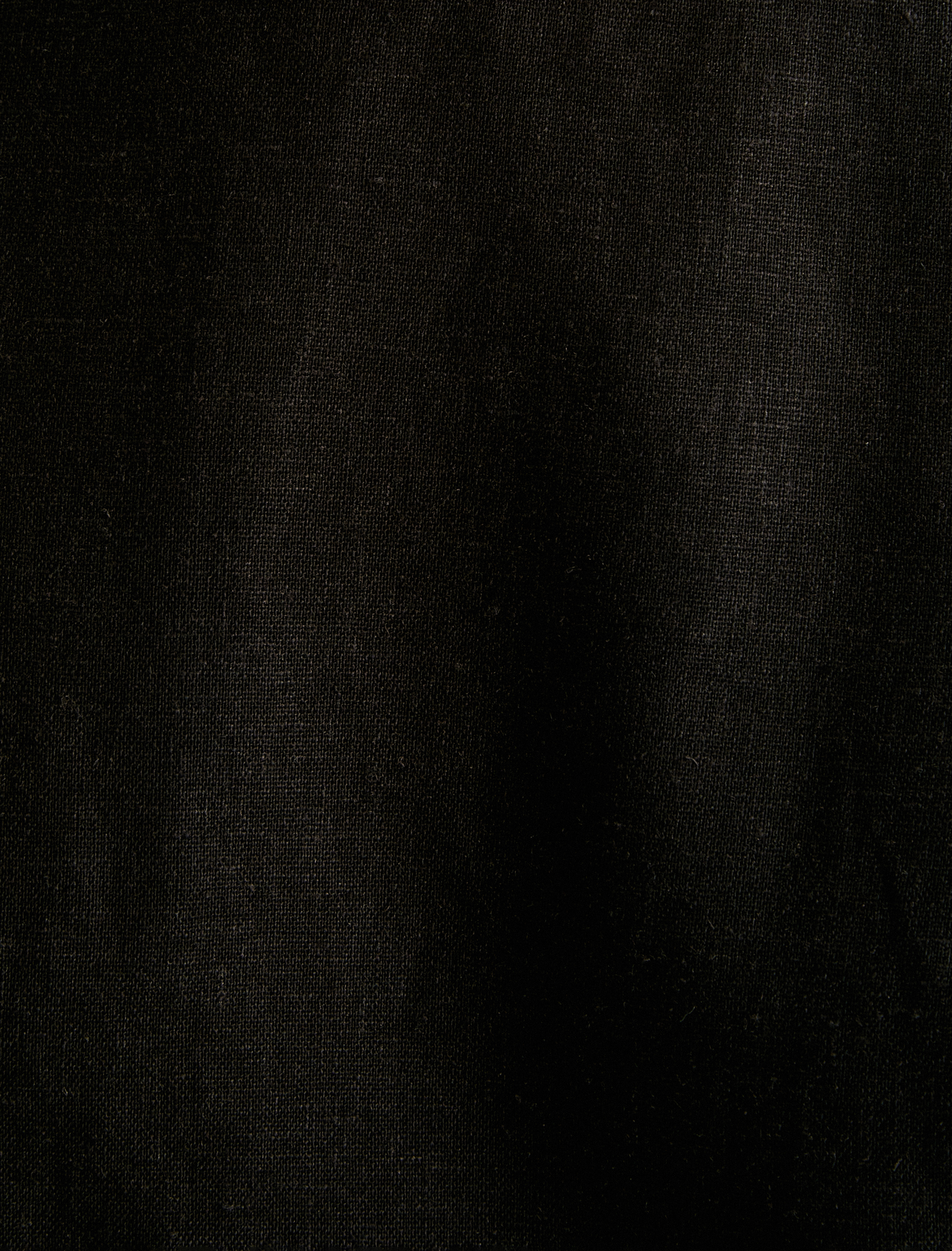   Mini Keten Elbise Sırtı Pencere Detaylı Bisiklet Yaka