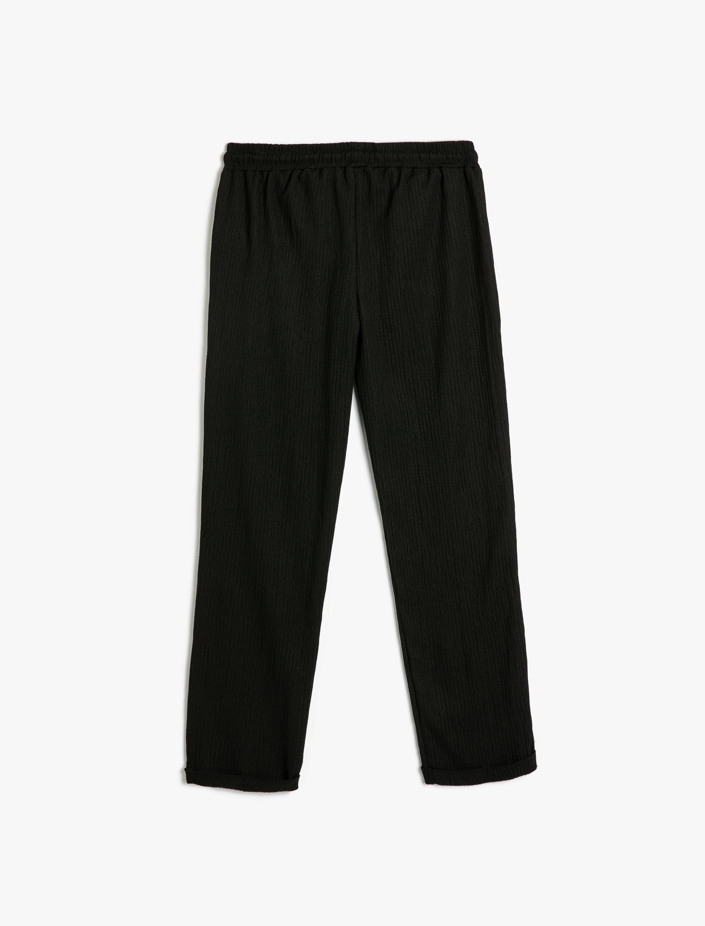   Rahat Kalıp Pantolon Cepli Beli Bağlamalı Bürümcük