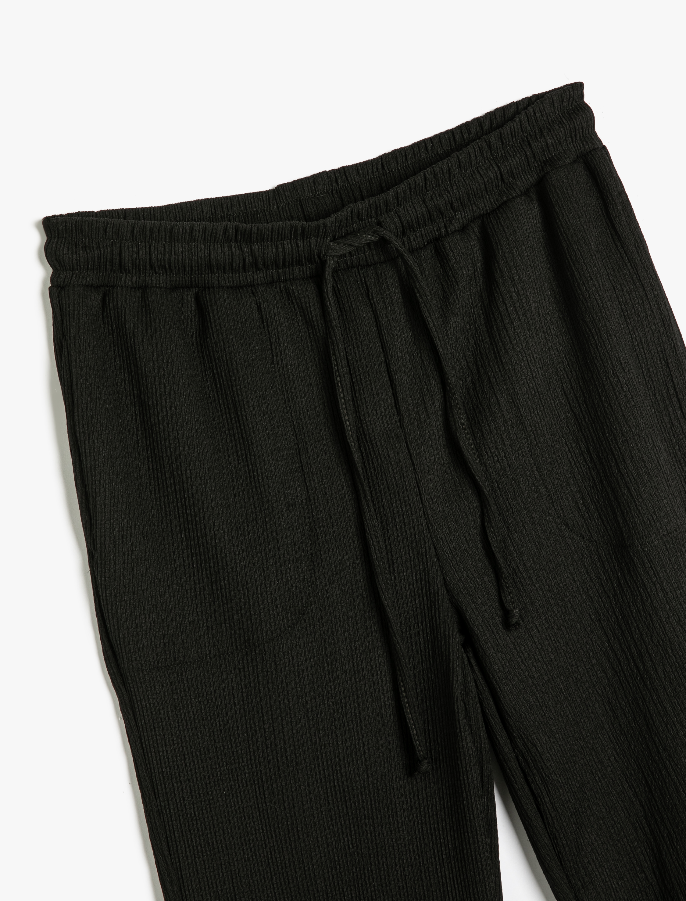   Rahat Kalıp Pantolon Cepli Beli Bağlamalı Bürümcük