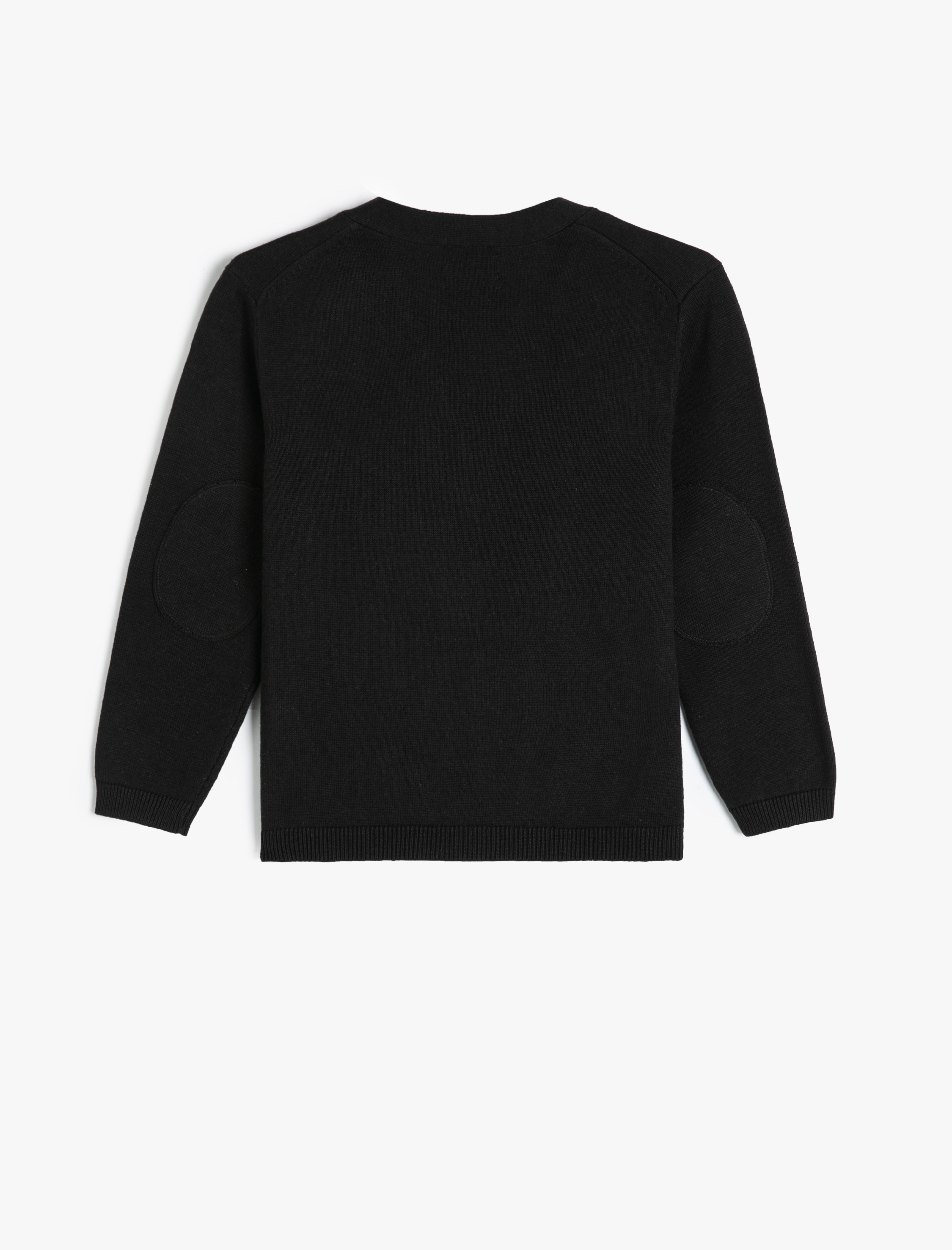  Erkek Çocuk V Yaka Düğmeli Pamuklu Basic Hırka