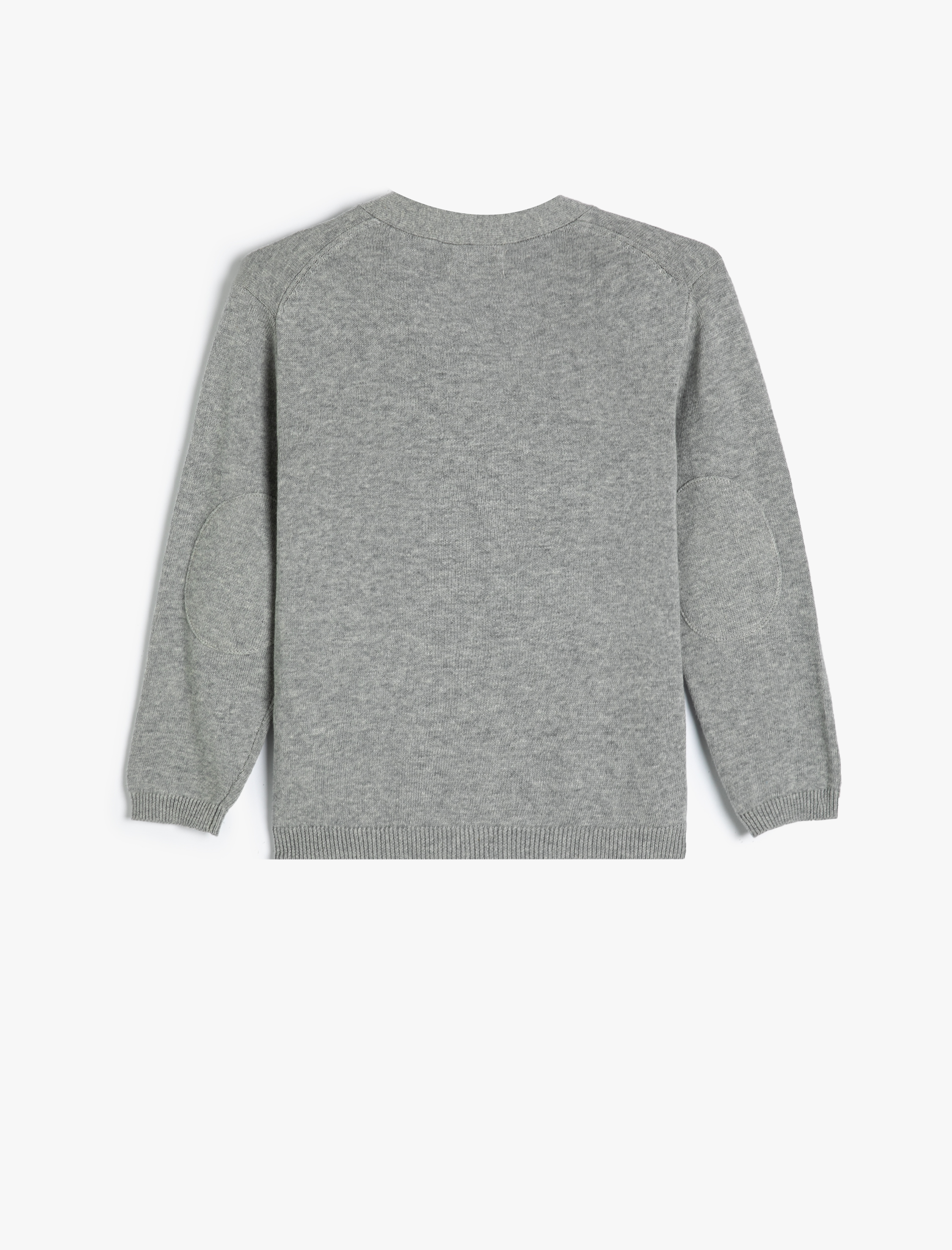  Erkek Çocuk V Yaka Düğmeli Pamuklu Basic Hırka