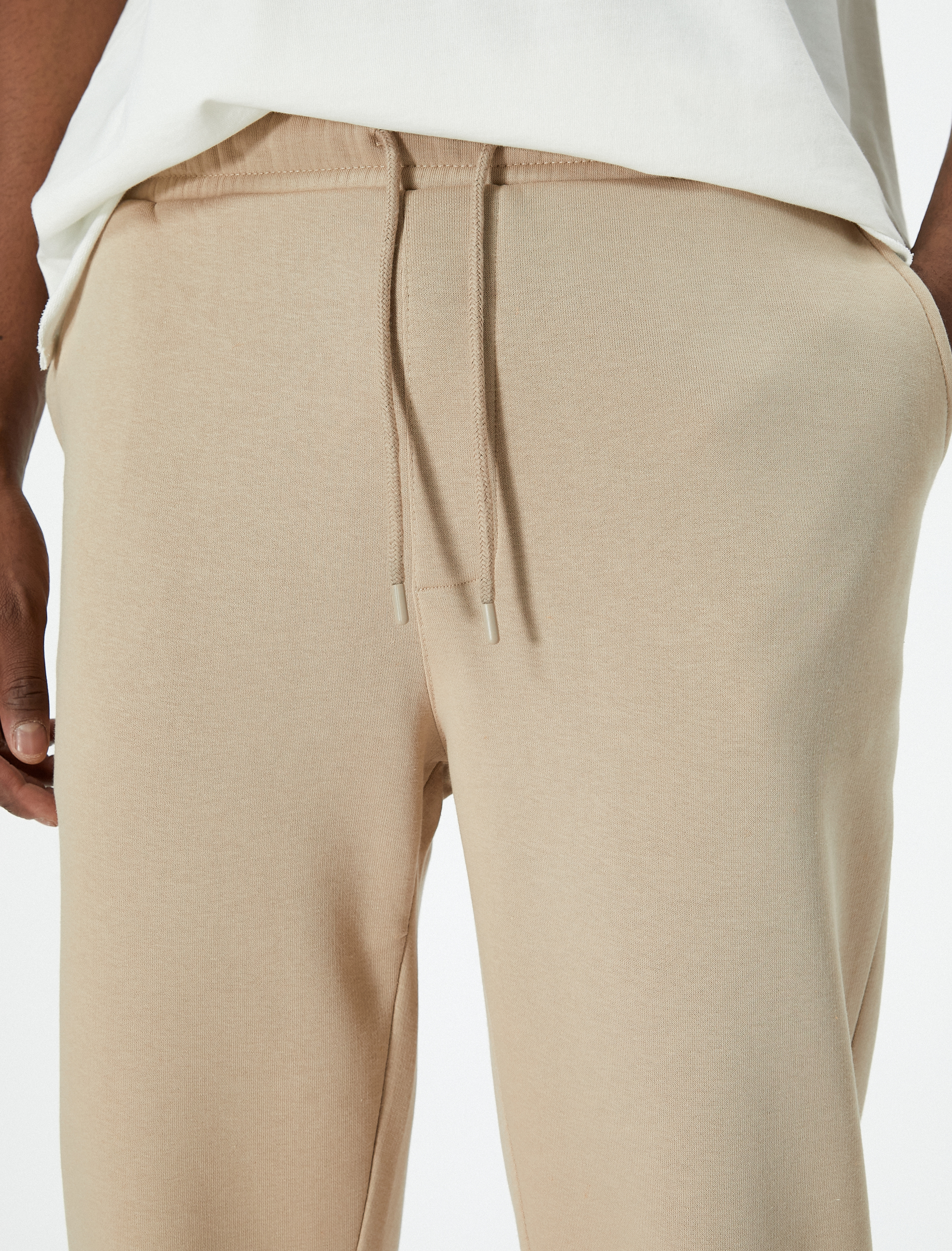 Beli Bağcıklı Cep Detaylı Şardonlu Jogger Eşofman Altı