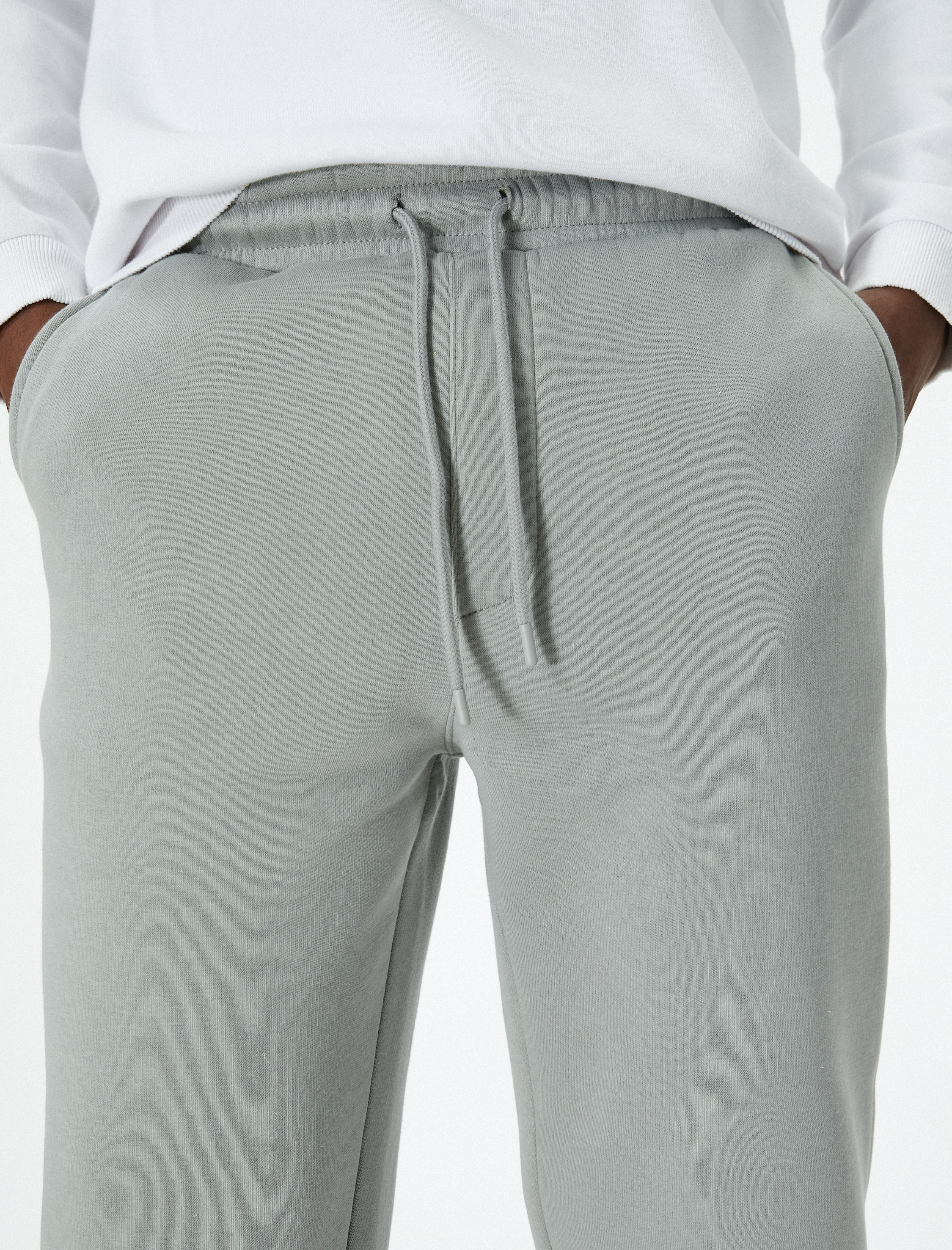 Beli Bağcıklı Cep Detaylı Şardonlu Jogger Eşofman Altı
