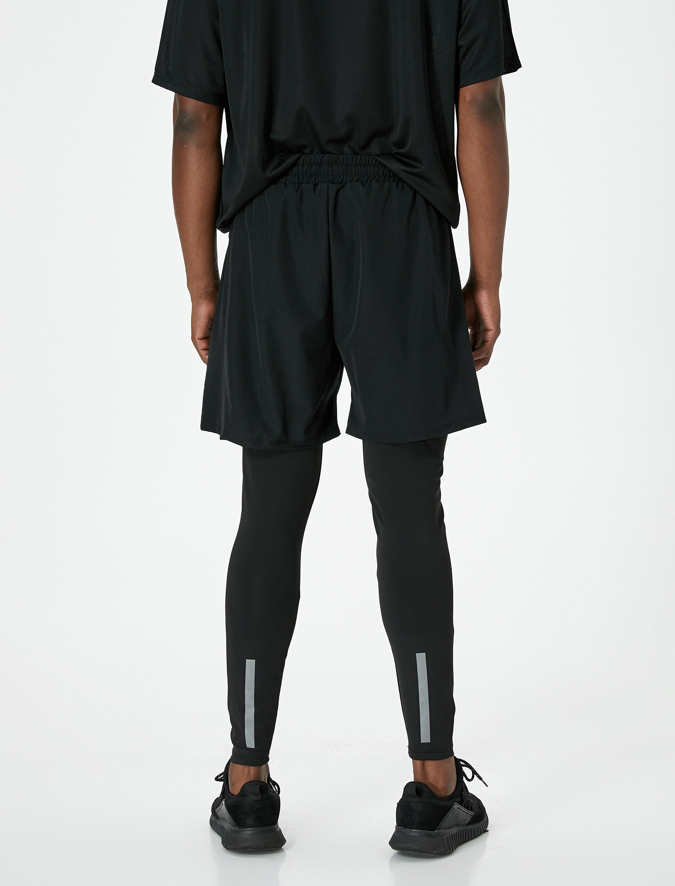   Taytlı Şort Beli Bağcıklı Cep Detaylı