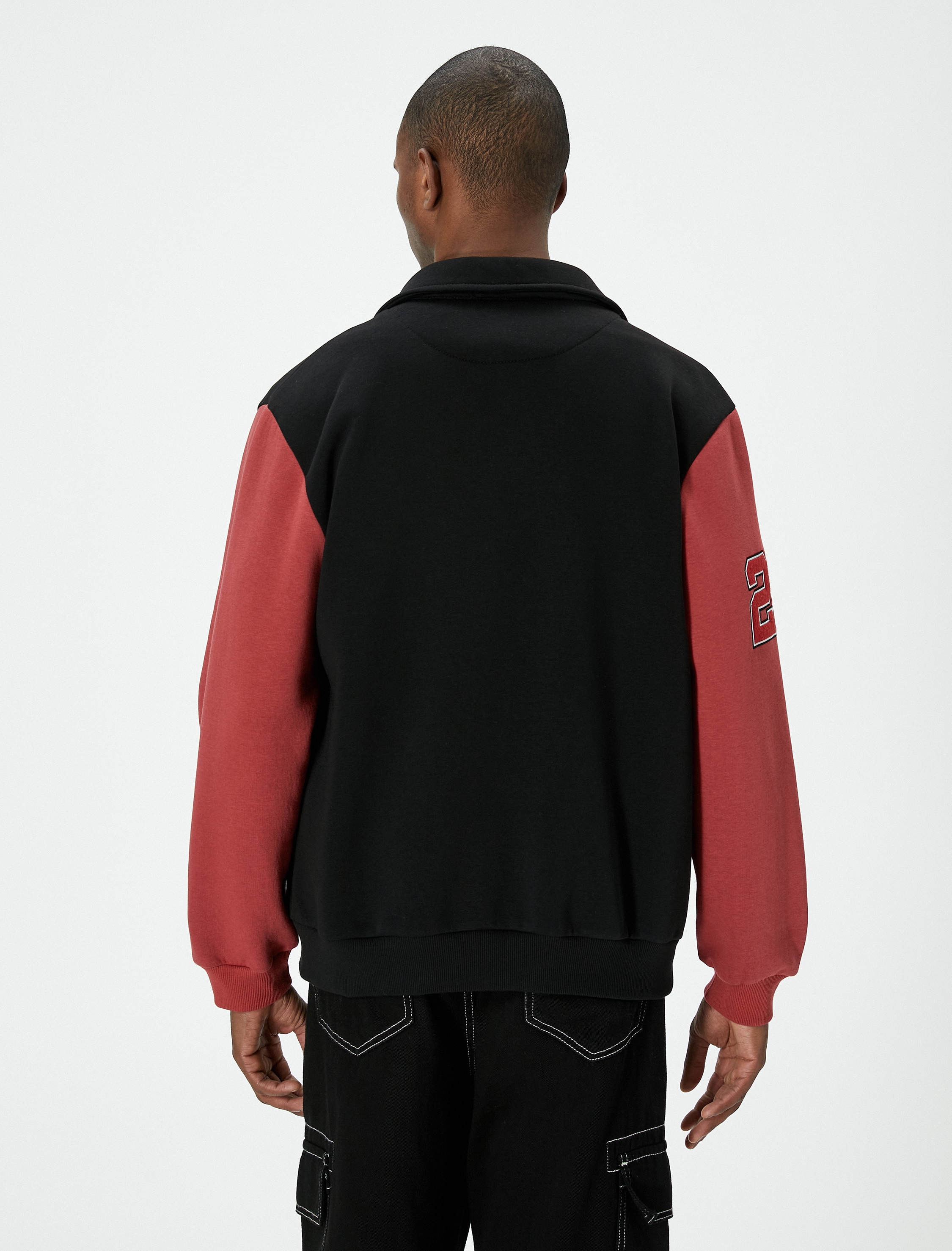   Kolej Ceket İşlemeli Çıtçıt Düğmeli Cepli Klasik Yaka Şardonlu