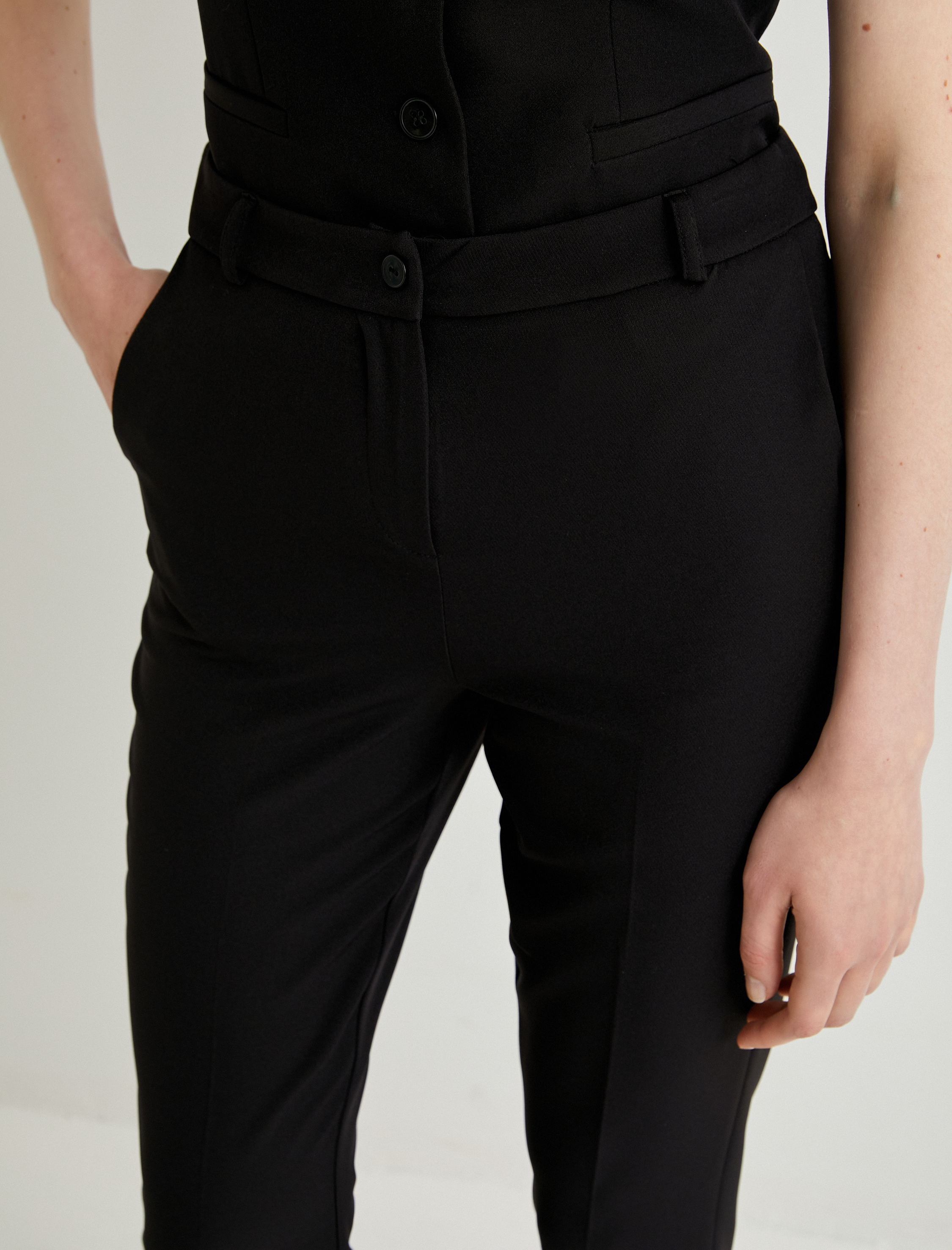   Cigarette Kumaş Pantolon Normal Bel Cep Detaylı