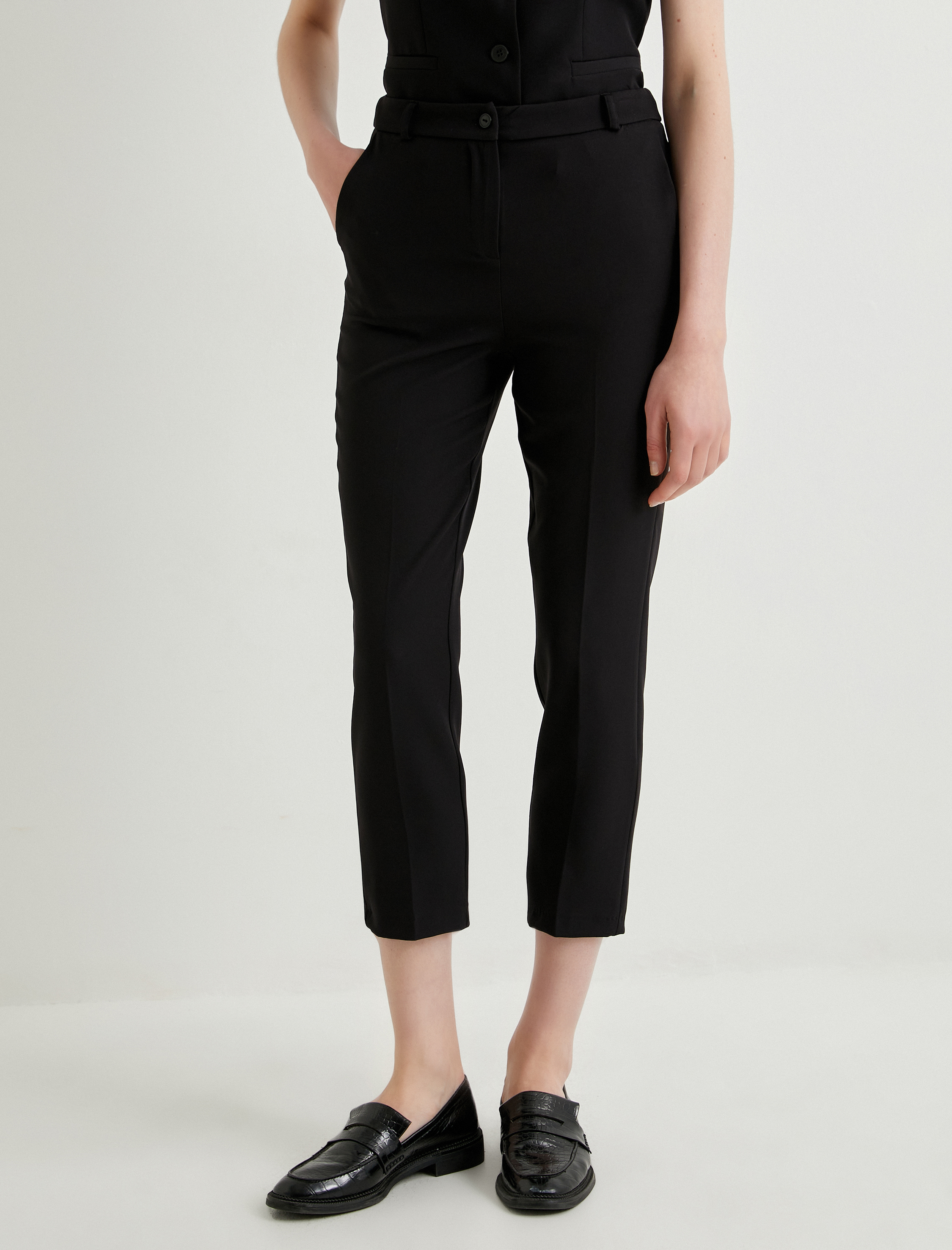   Cigarette Kumaş Pantolon Normal Bel Cep Detaylı