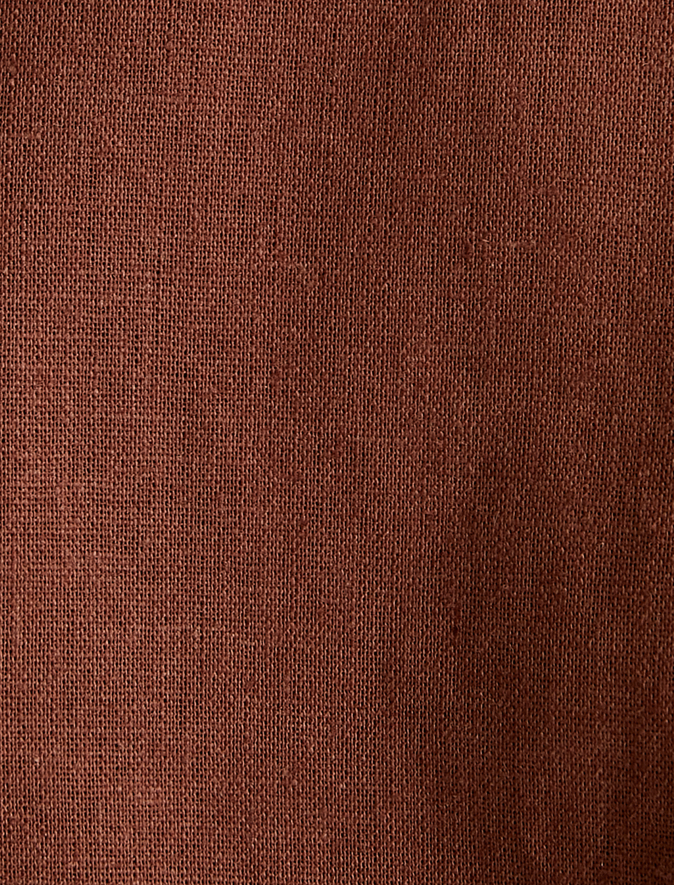   Mini Keten Elbise Sırtı Pencere Detaylı Bisiklet Yaka