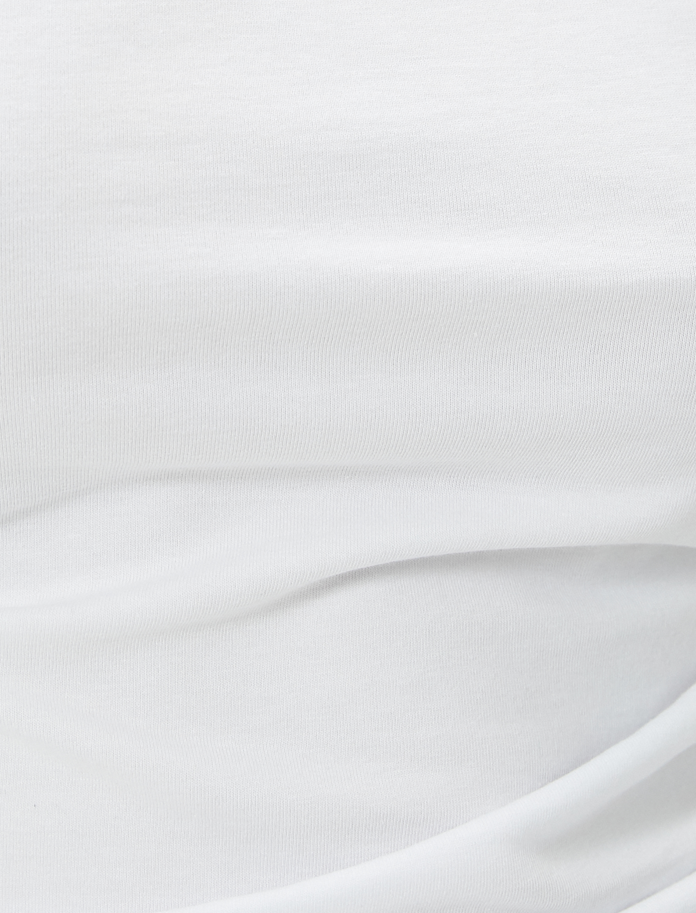 Tek Omuz Kolsuz Tişört  Slim Fit Pamuklu