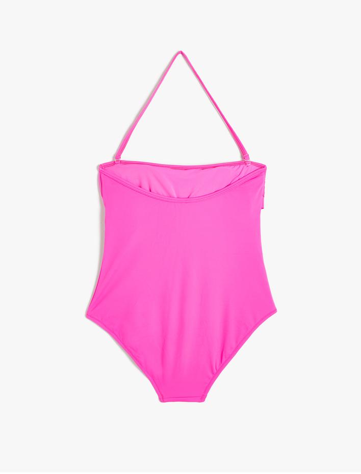  Fırfırlı Straplez Mayo Askı Detaylı Kaplı