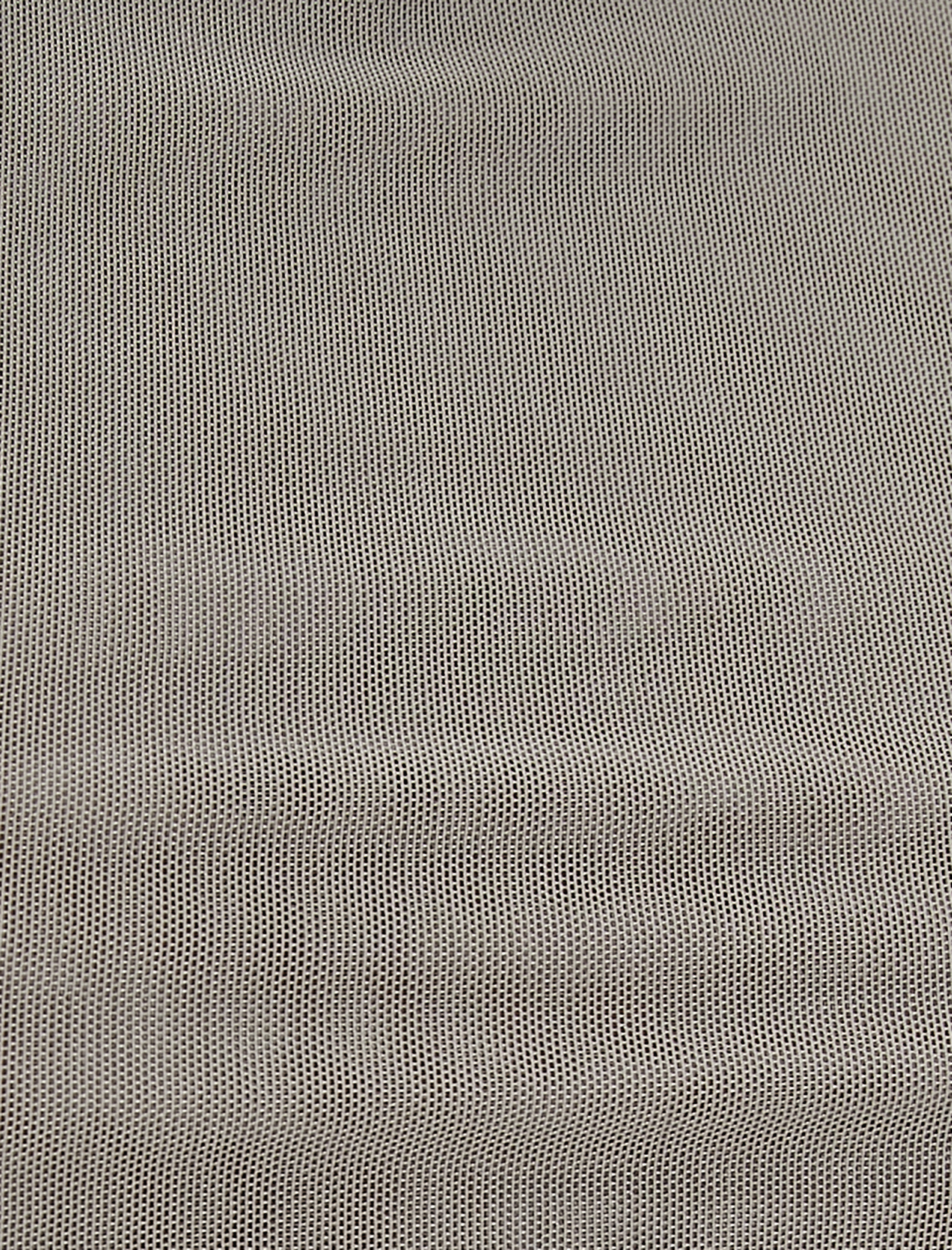   Kolsuz Tül Tişört Drapeli Slim Fit Yuvarlak Yaka