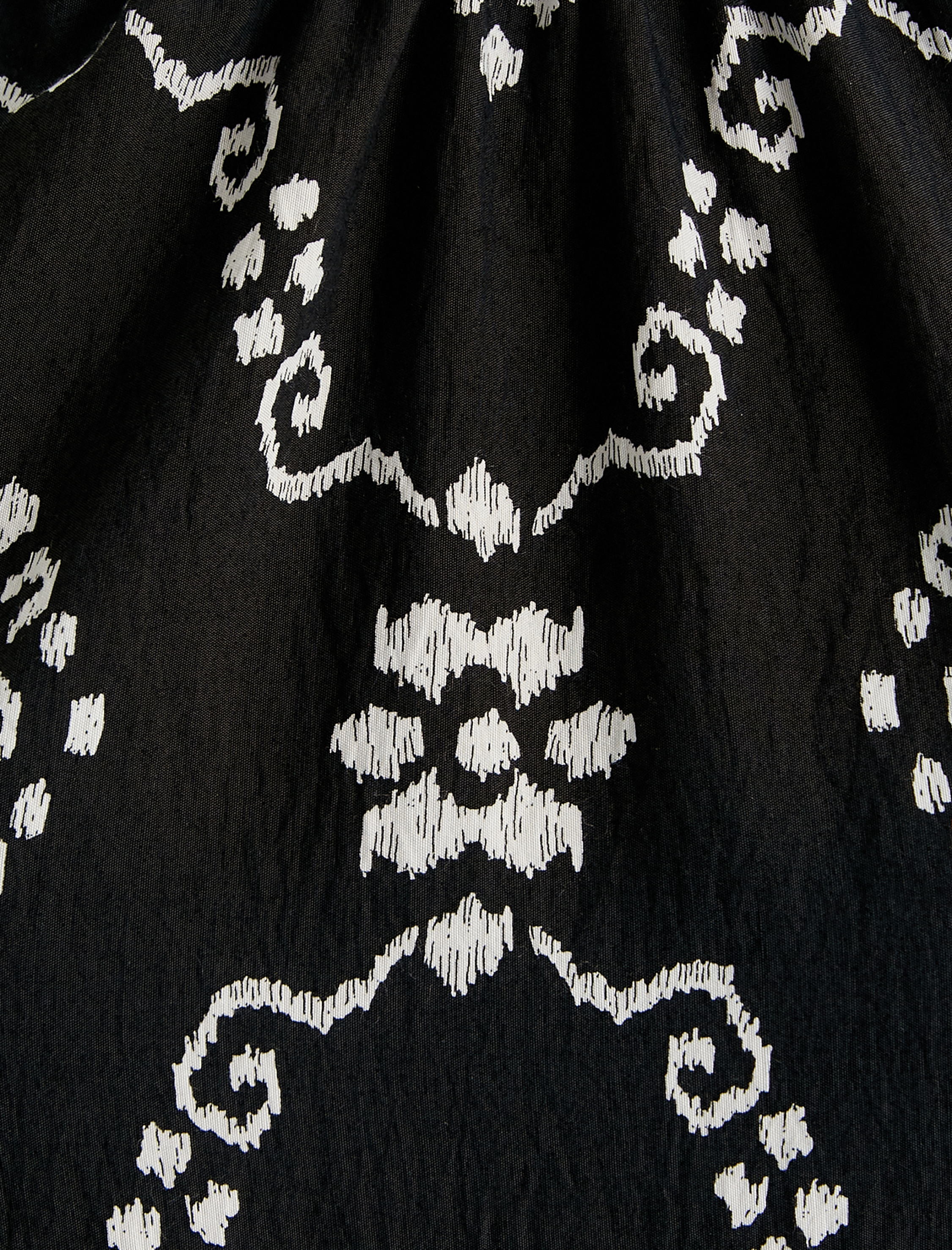   Halter Yaka Elbise Midi Viskon Baskılı