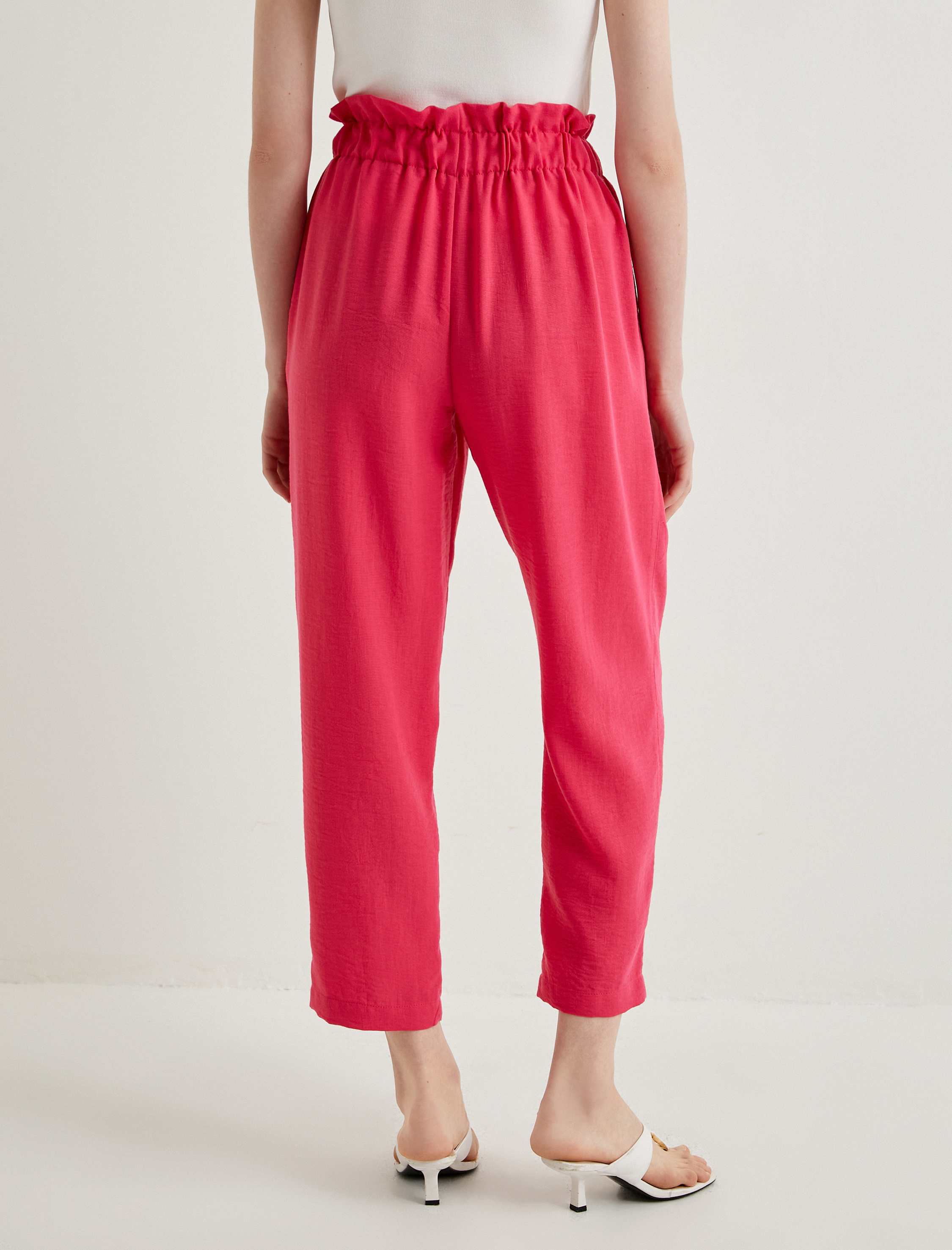   Jogger Pantolon Beli Bağcıklı Cep Detaylı Rahat Kesim