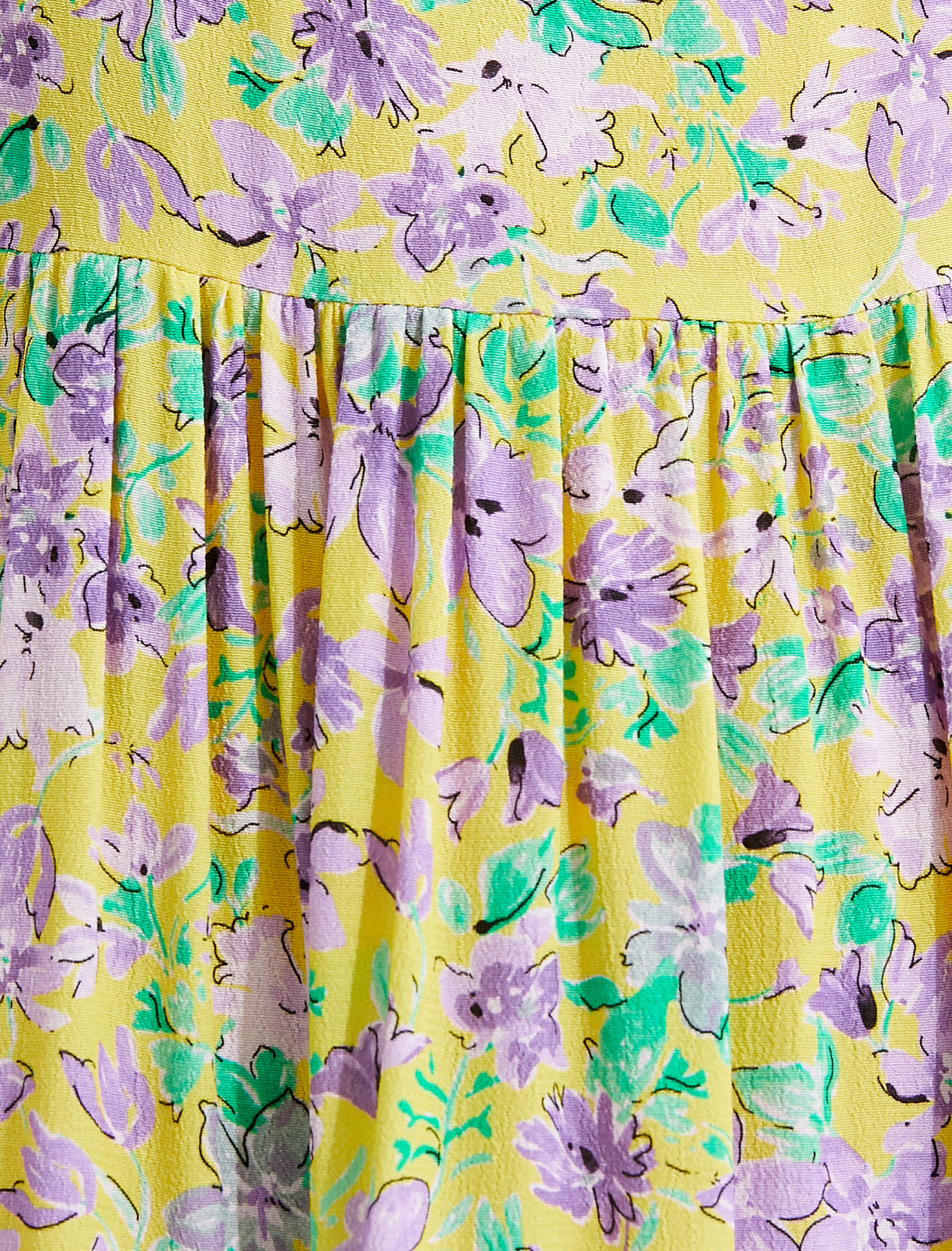 Çiçekli Elbise Fırfırlı