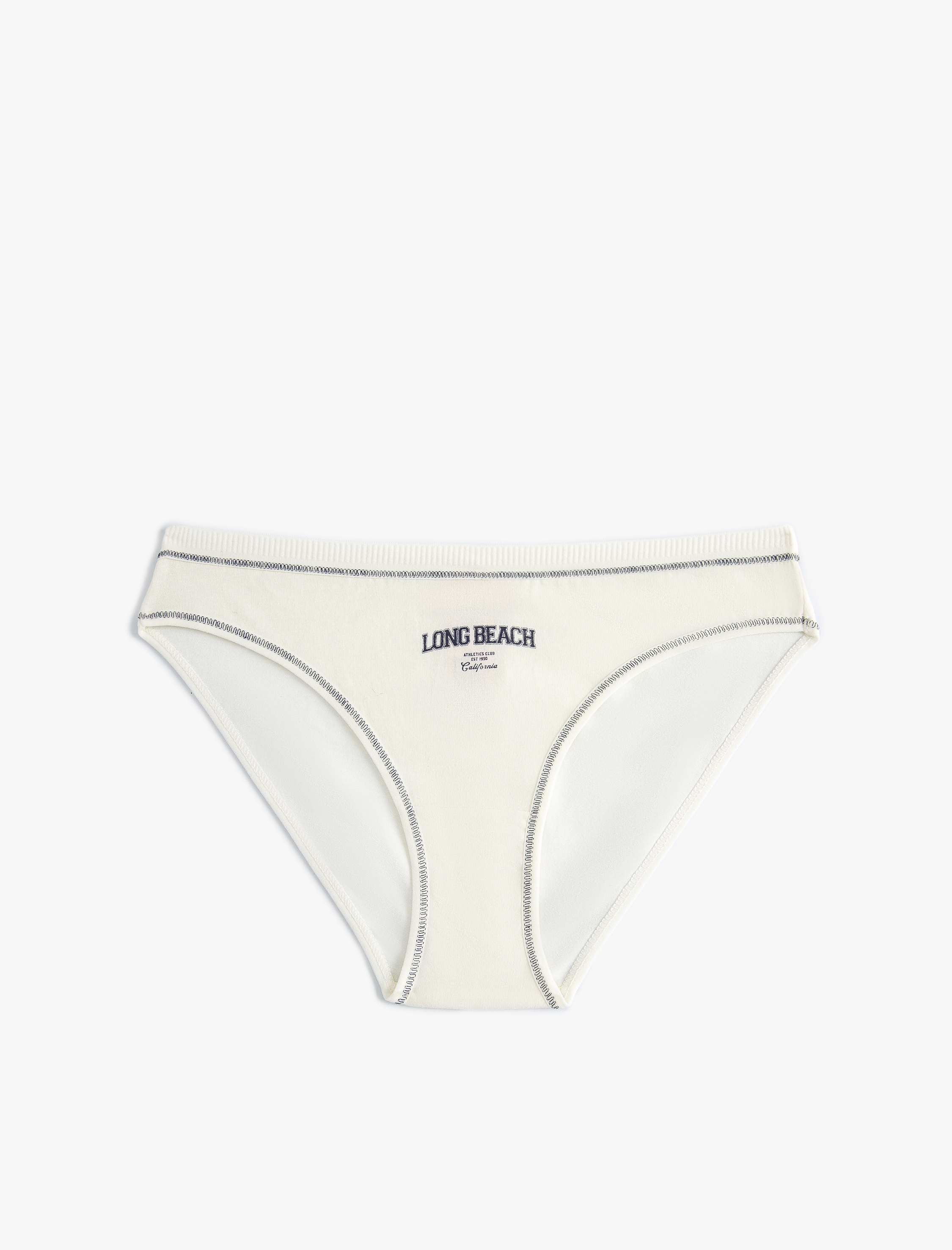   Brief Külot Normal Bel Fitilli Slogan Baskılı