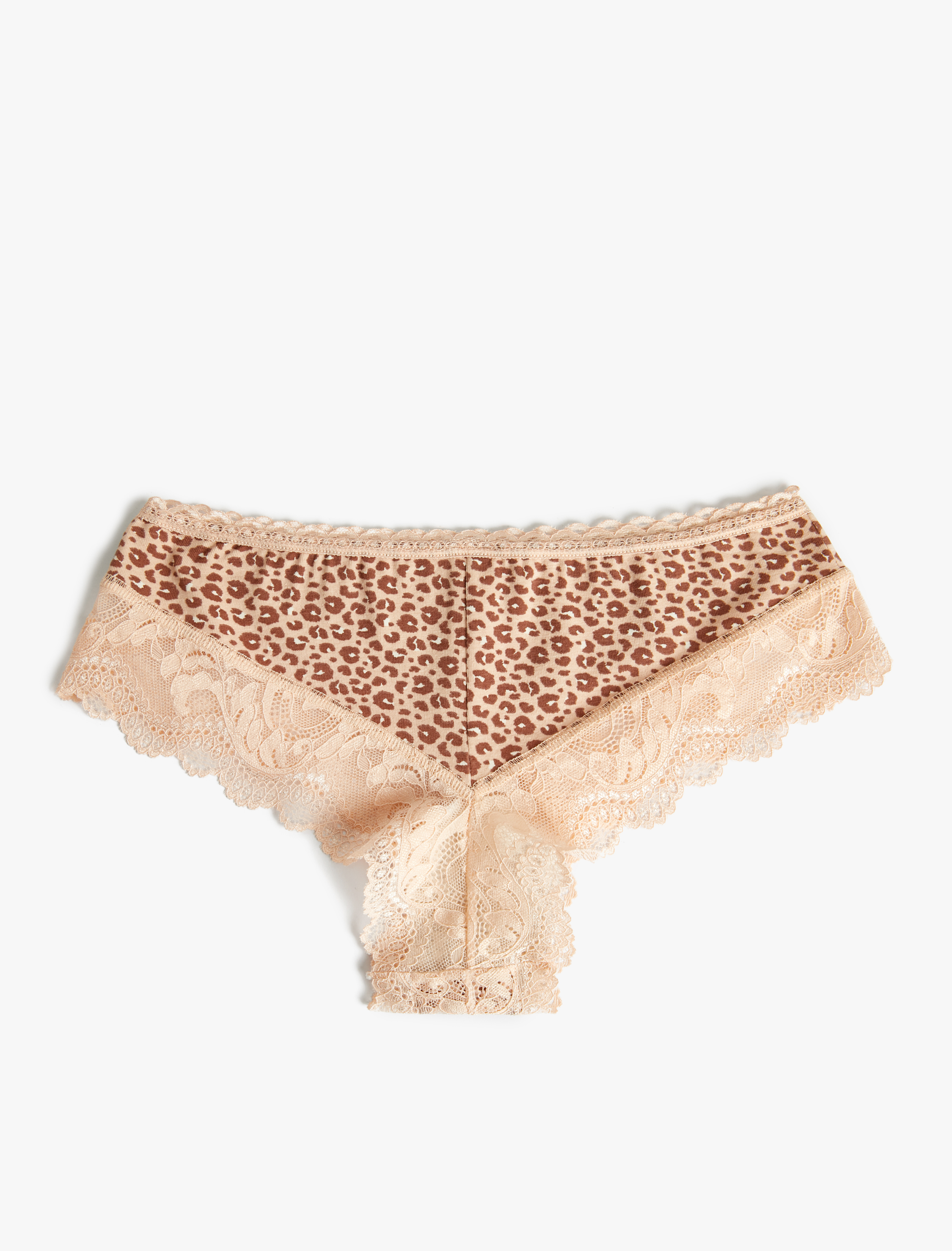   Brazilian Külot Leopar Baskılı Dantelli