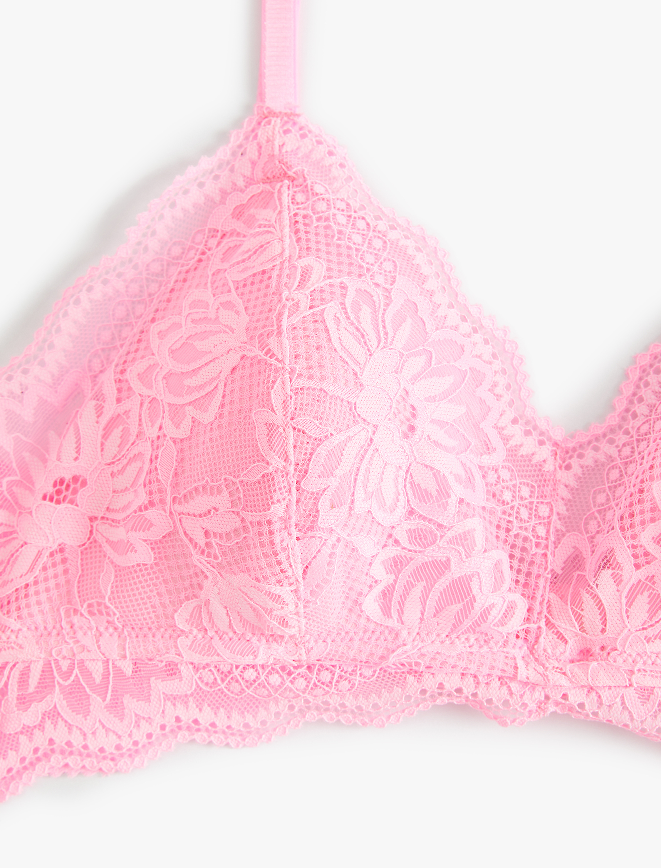   Dantelli Bralet Sütyen Balensiz Dolgusuz