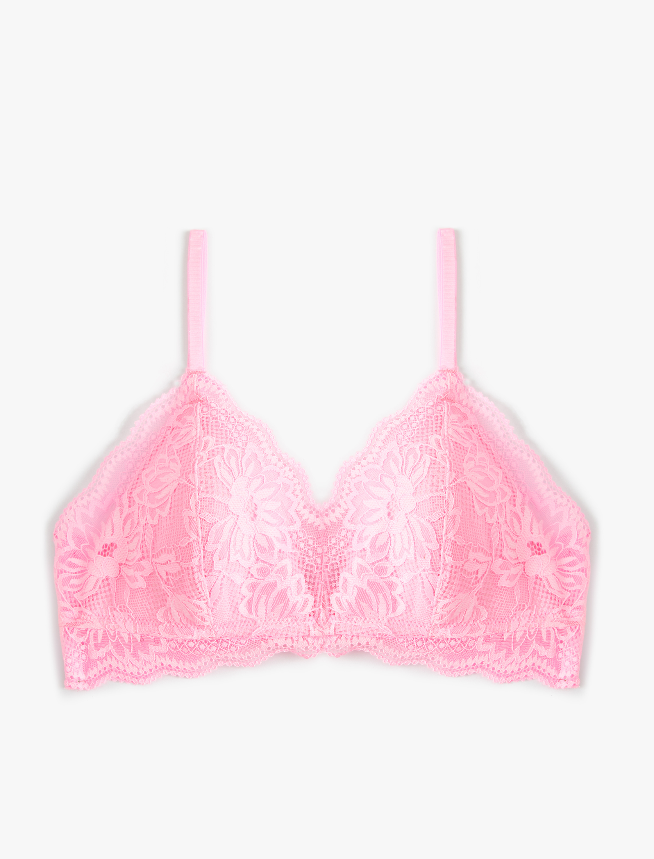   Dantelli Bralet Sütyen Balensiz Dolgusuz