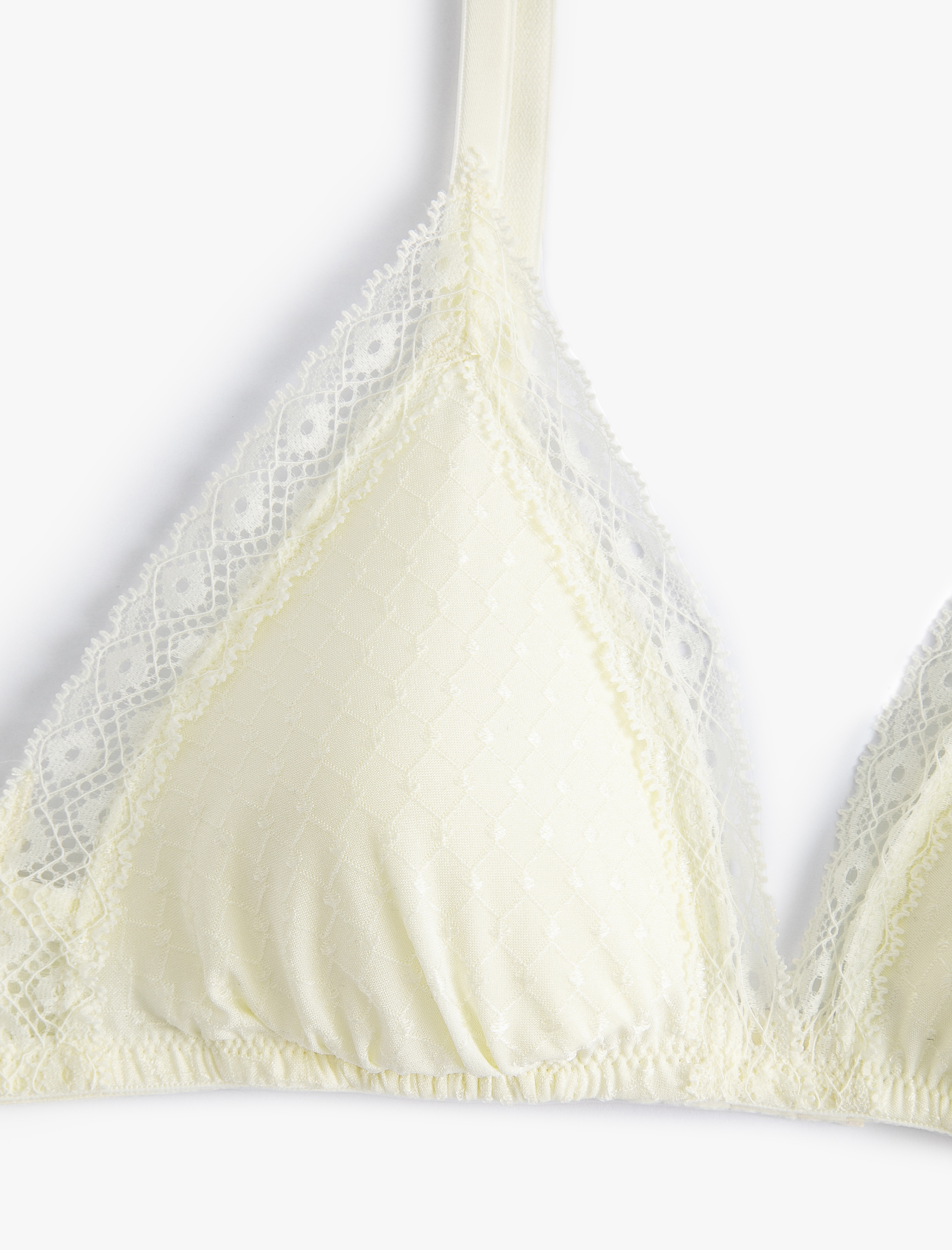   Dantelli Balensiz Sütyen Dolgusuz Kaplı