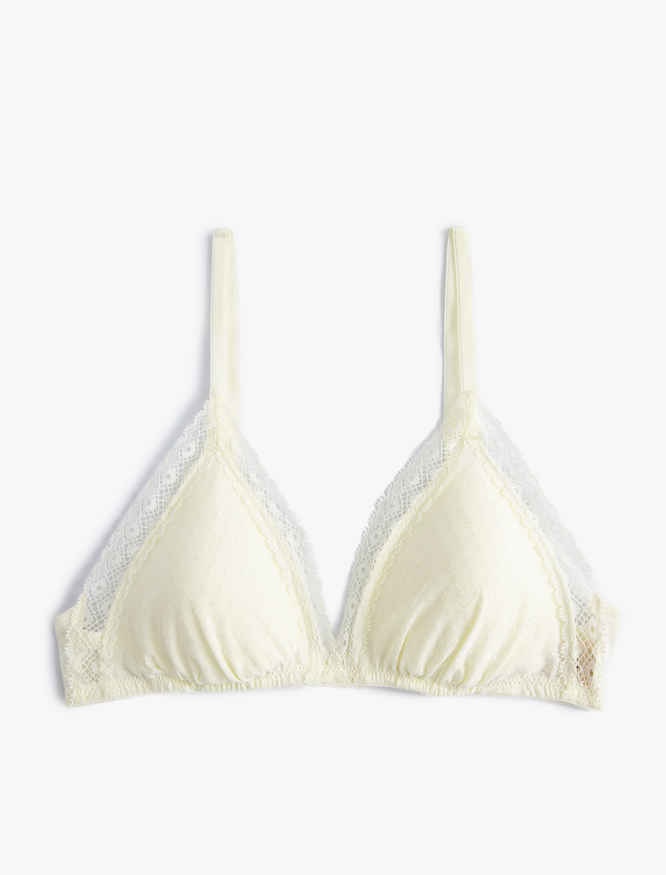   Dantelli Balensiz Sütyen Dolgusuz Kaplı