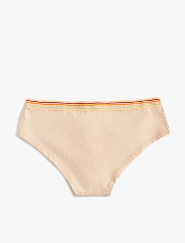  Hipster Yüksek Bel Külot Baskılı Pamuklu