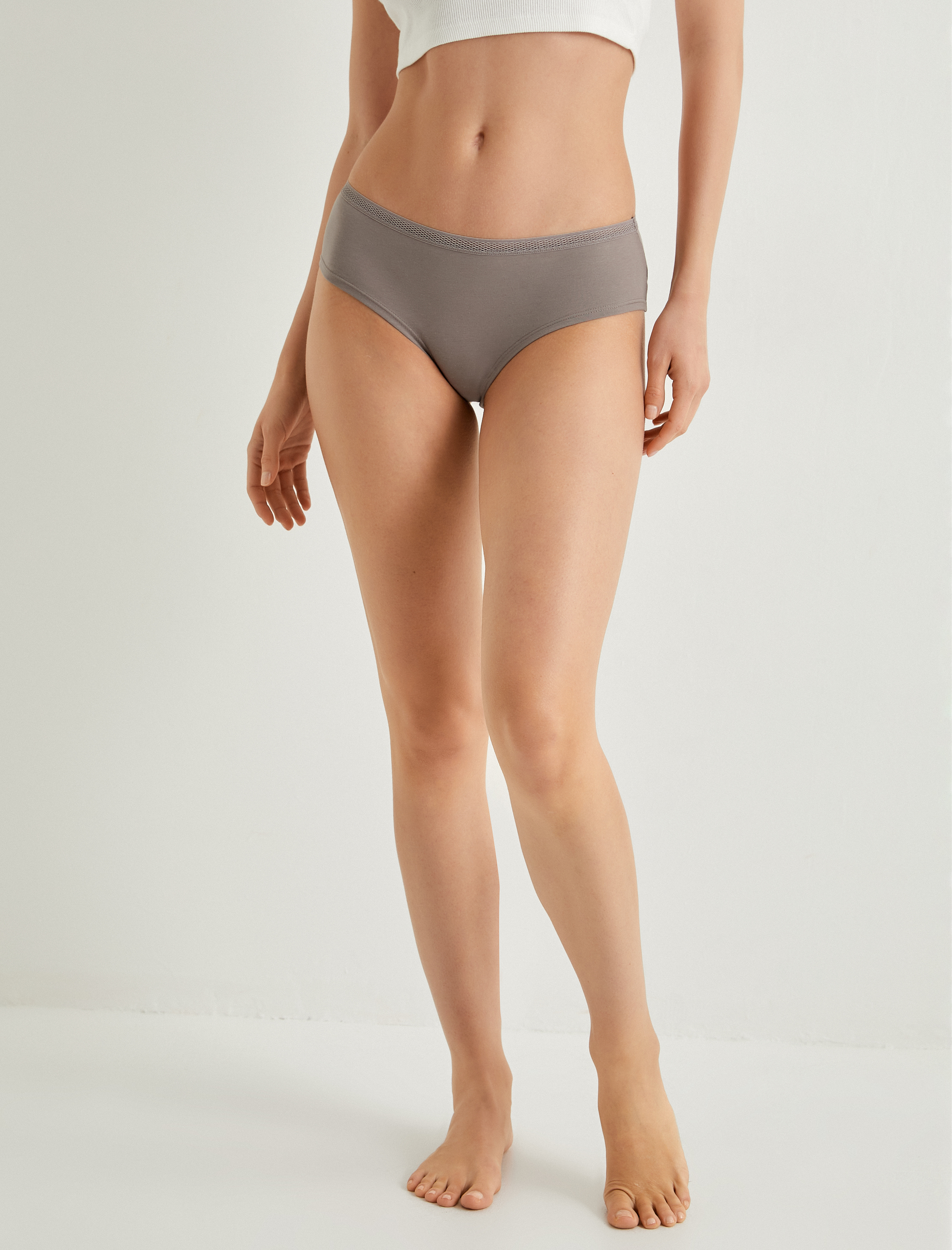   Hipster Külot Yüksek Bel Pamuklu