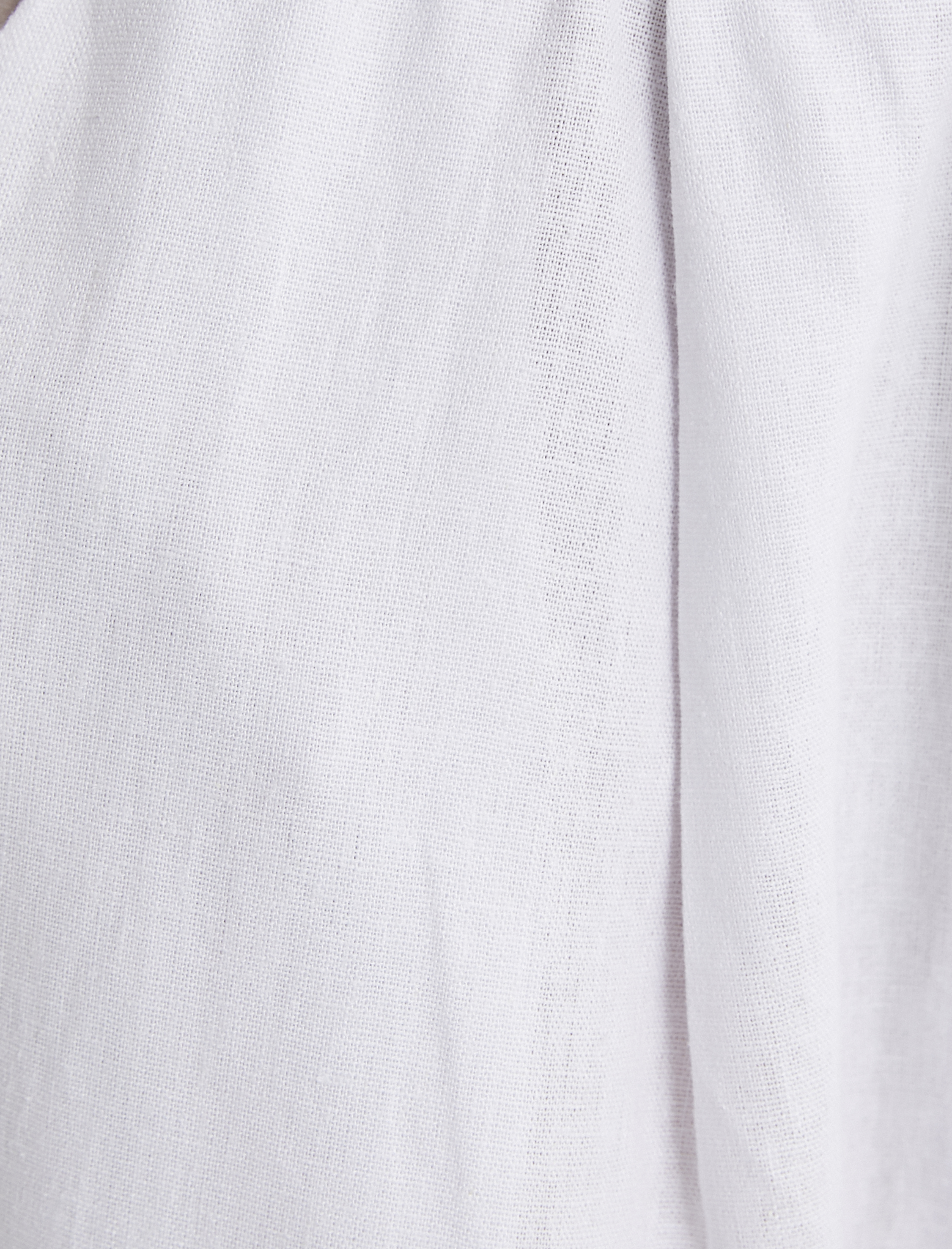 Plaj Pantolonu Culotte Bol Paça Oversize Beli Bağcıklı Cepli Keten Karışımlı