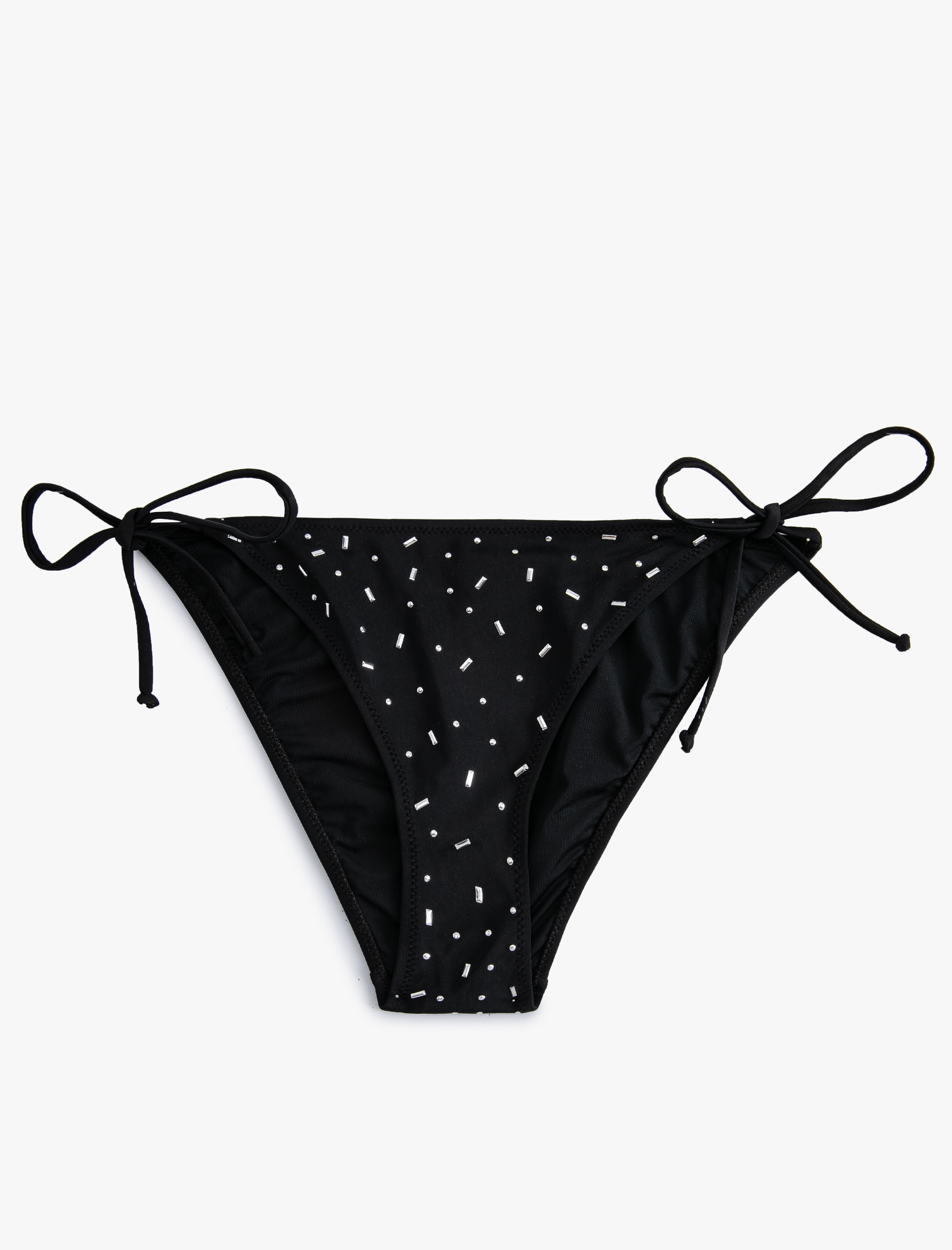   İpli Bikini Altı Metal Taş Baskılı