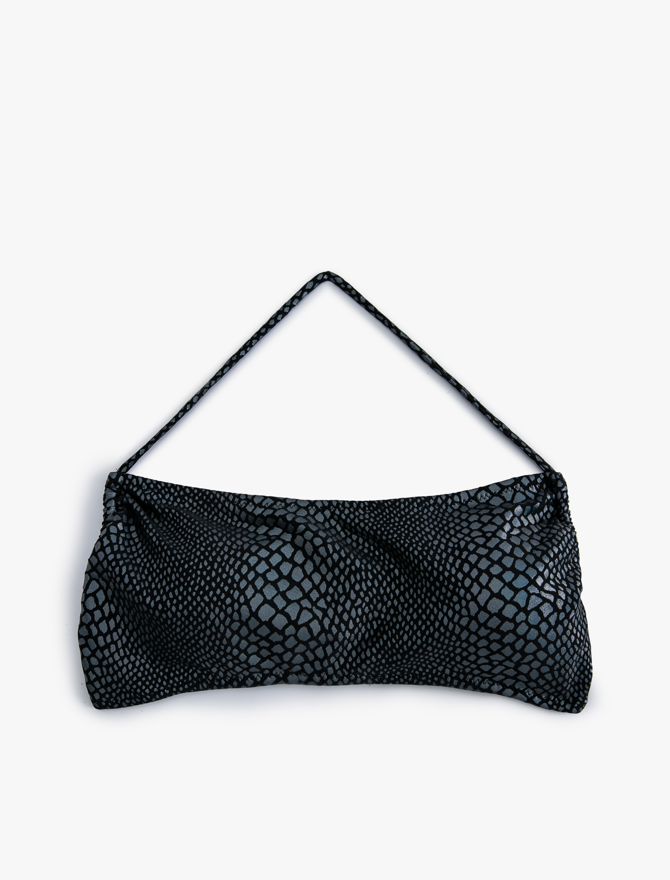   Boyundan Bağlamalı Bikini Üstü Yılan Derisi Desenli