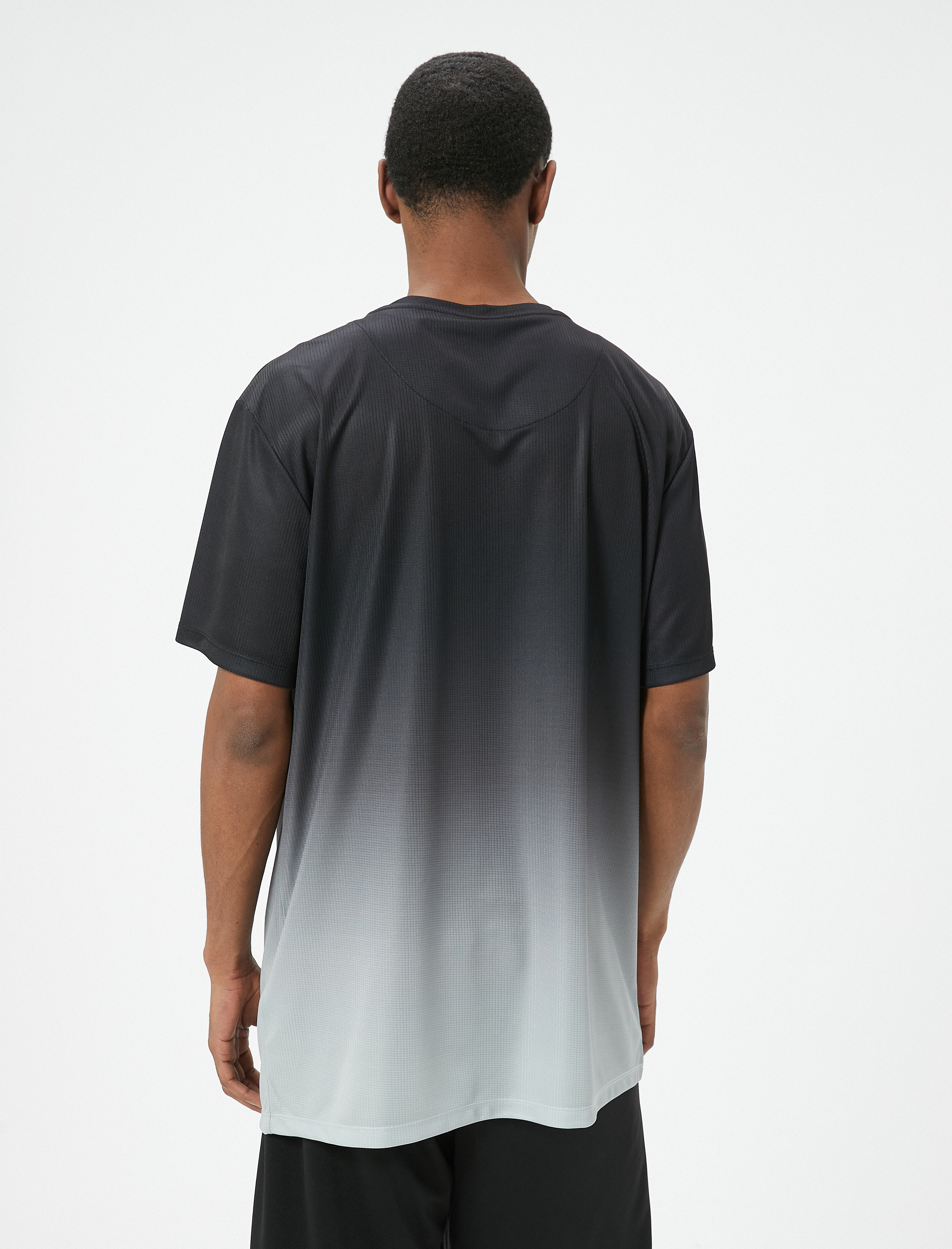   Spor Tişört Soyut Baskılı Kısa Kollu Bisiklet Yaka