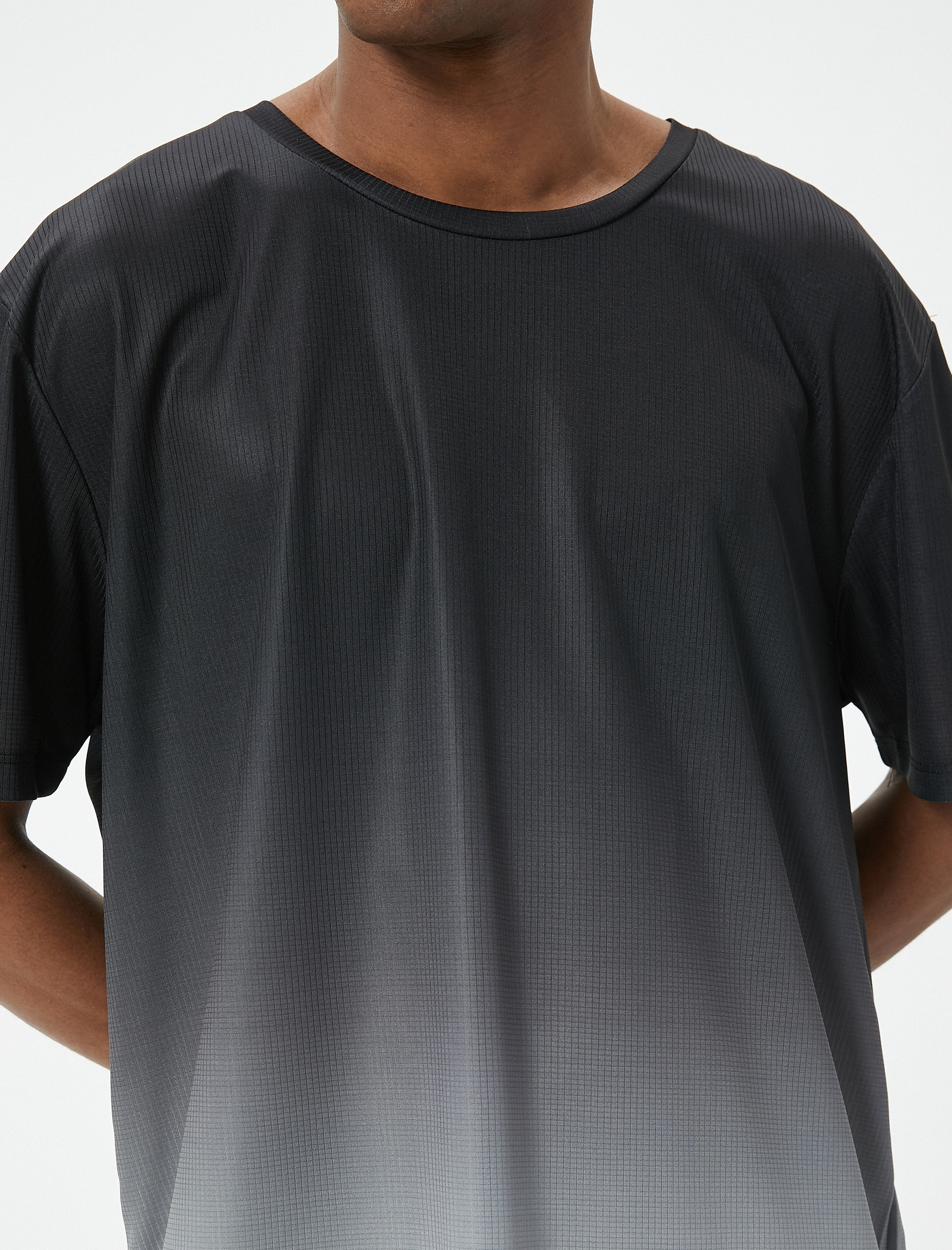   Spor Tişört Soyut Baskılı Kısa Kollu Bisiklet Yaka