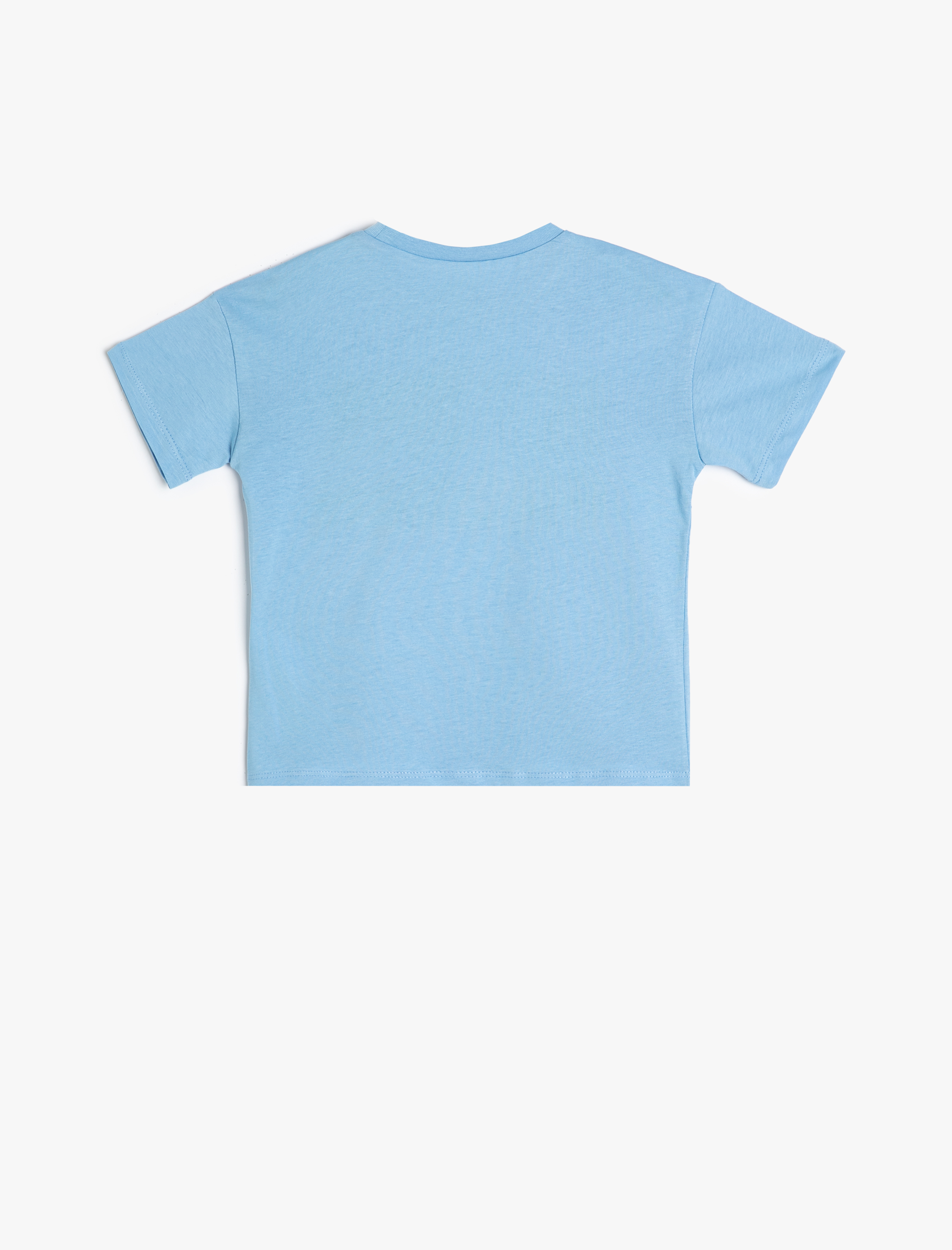  Erkek Bebek Tişört Kısa Kollu Bisiklet Yaka Pamuklu Meyve Baskı Detaylı