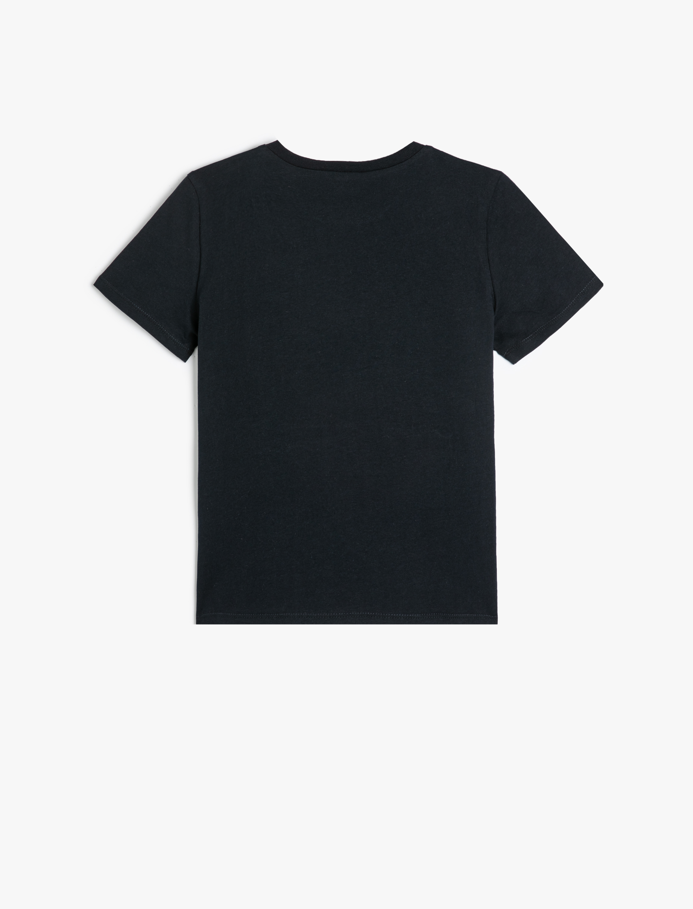  Erkek Çocuk Tişört Tropik Baskılı Kısa Kollu Bisiklet Yaka Pamuklu